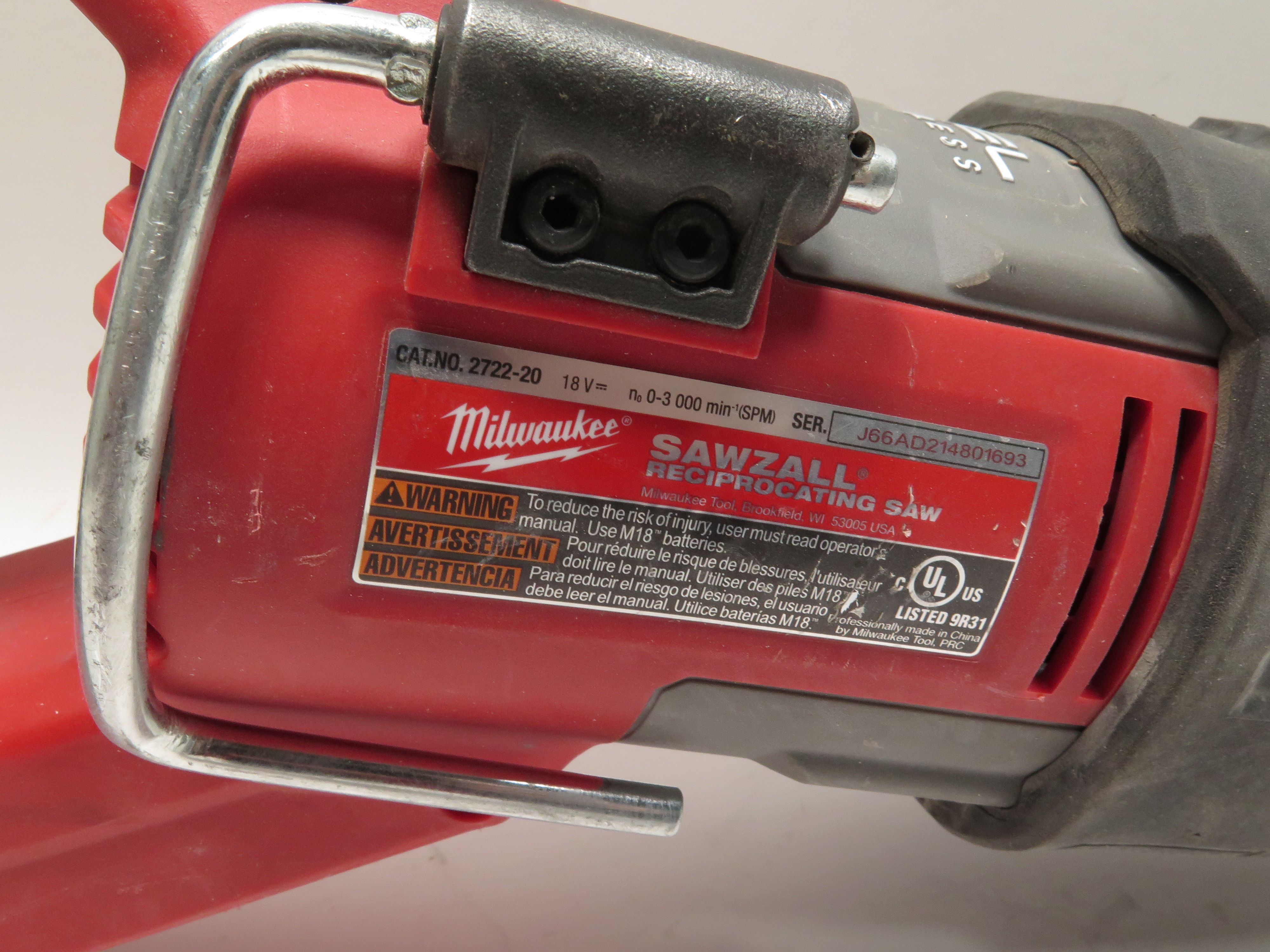 Milwaukee 272220 18V Brushless Super SAWZALL Orbital Reciprocating Saw