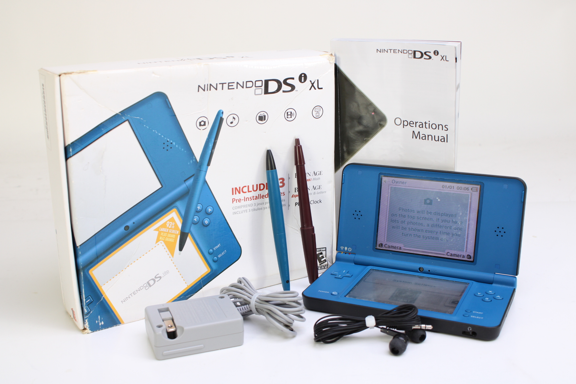 Nintendo DSi XL UTL-001 Dual-Screen Handheld Compact Video Game