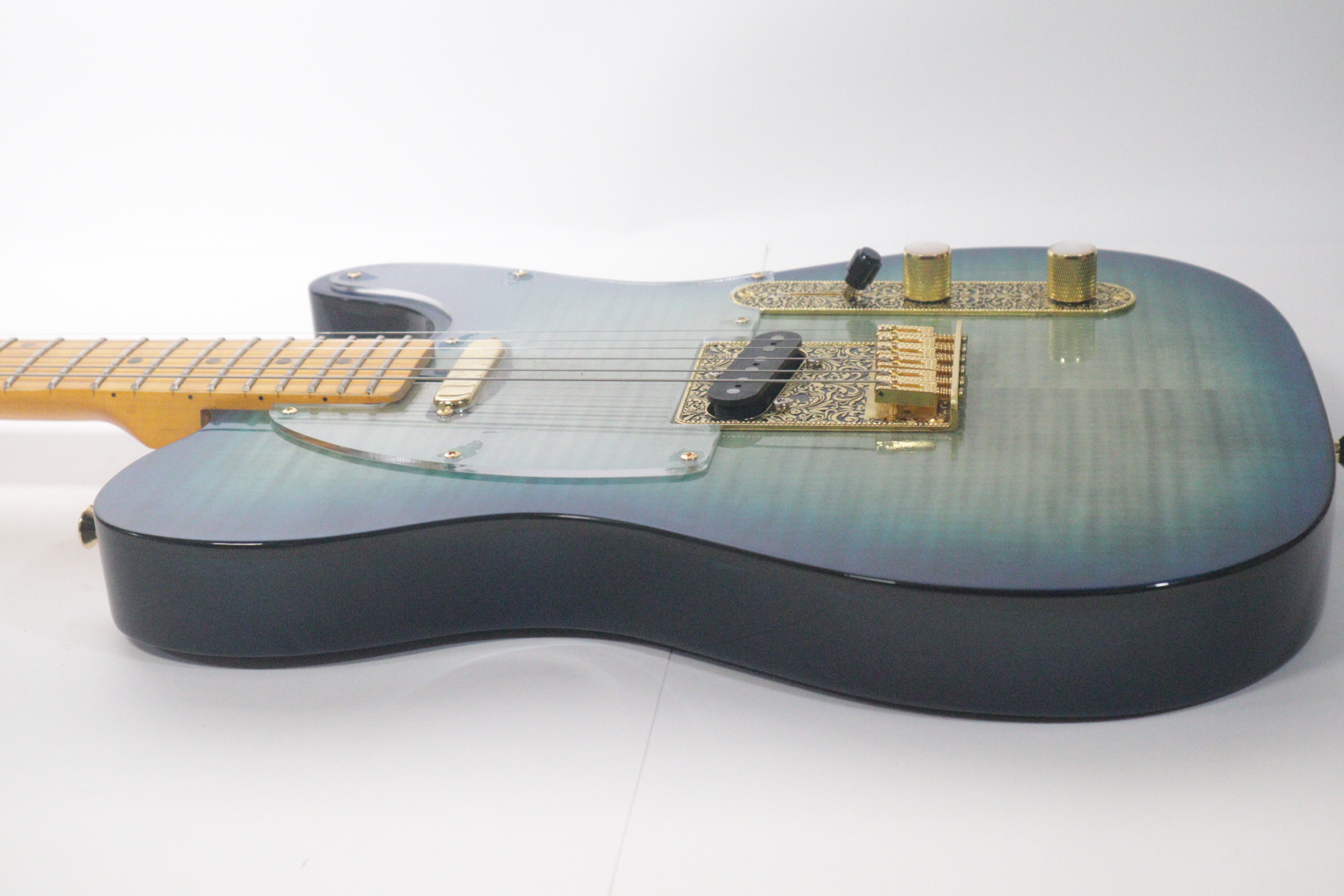 Leo Jaymz TL Style TL-100 Transparent Blue 6-String 22-Fret