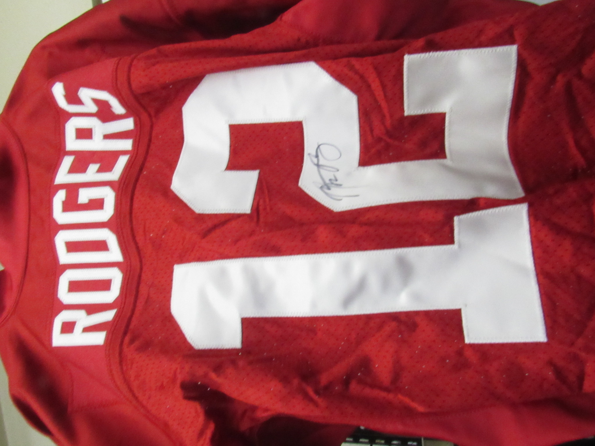 NFL Aaron Rodgers Signed Practice Jersey With COA From Green Bay Packers