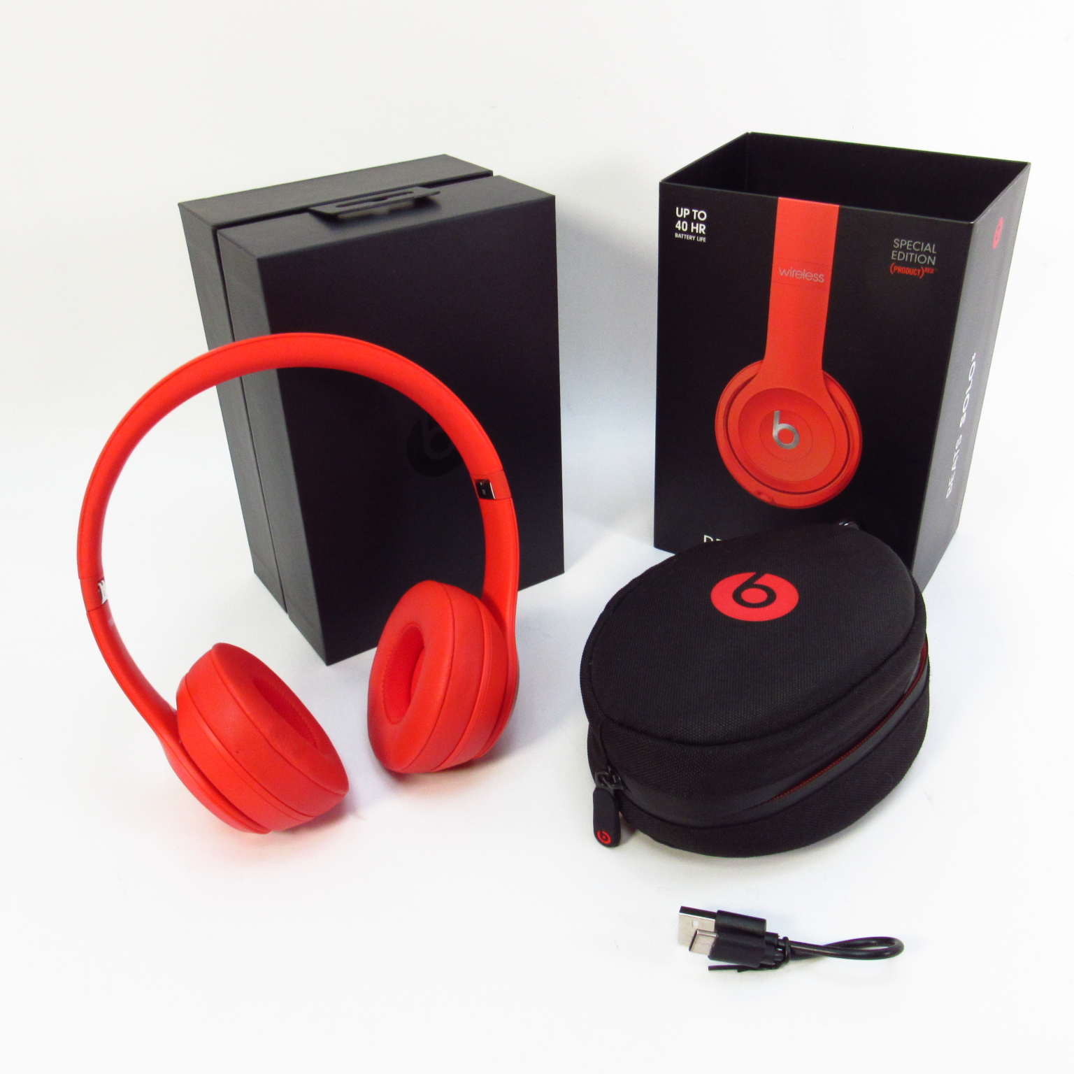 Beats Solo 3 MX472LL/A Wireless On-Ear Headphones - Product Citrus Red