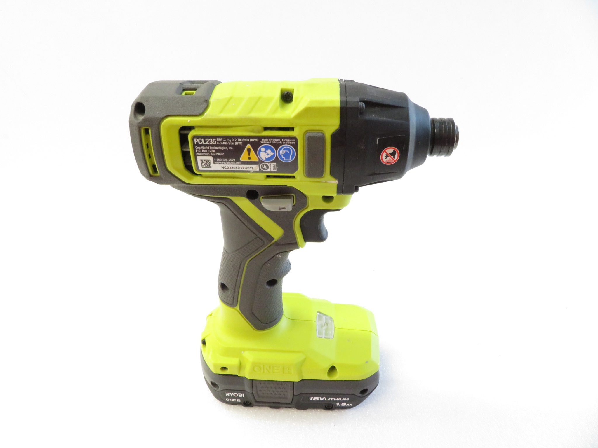 Ryobi PCL206 ONE+ 18-Volt Lithium-Ion Cordless 1/2 in. Drill/Driver