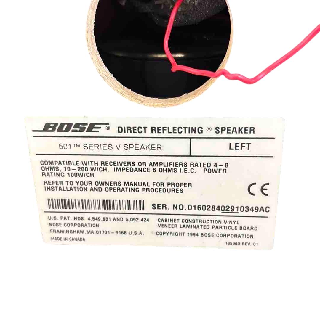 Set Of 4 BOSE 501 SERIES V DIRECT REFLECTING SPEAKERS (FULL