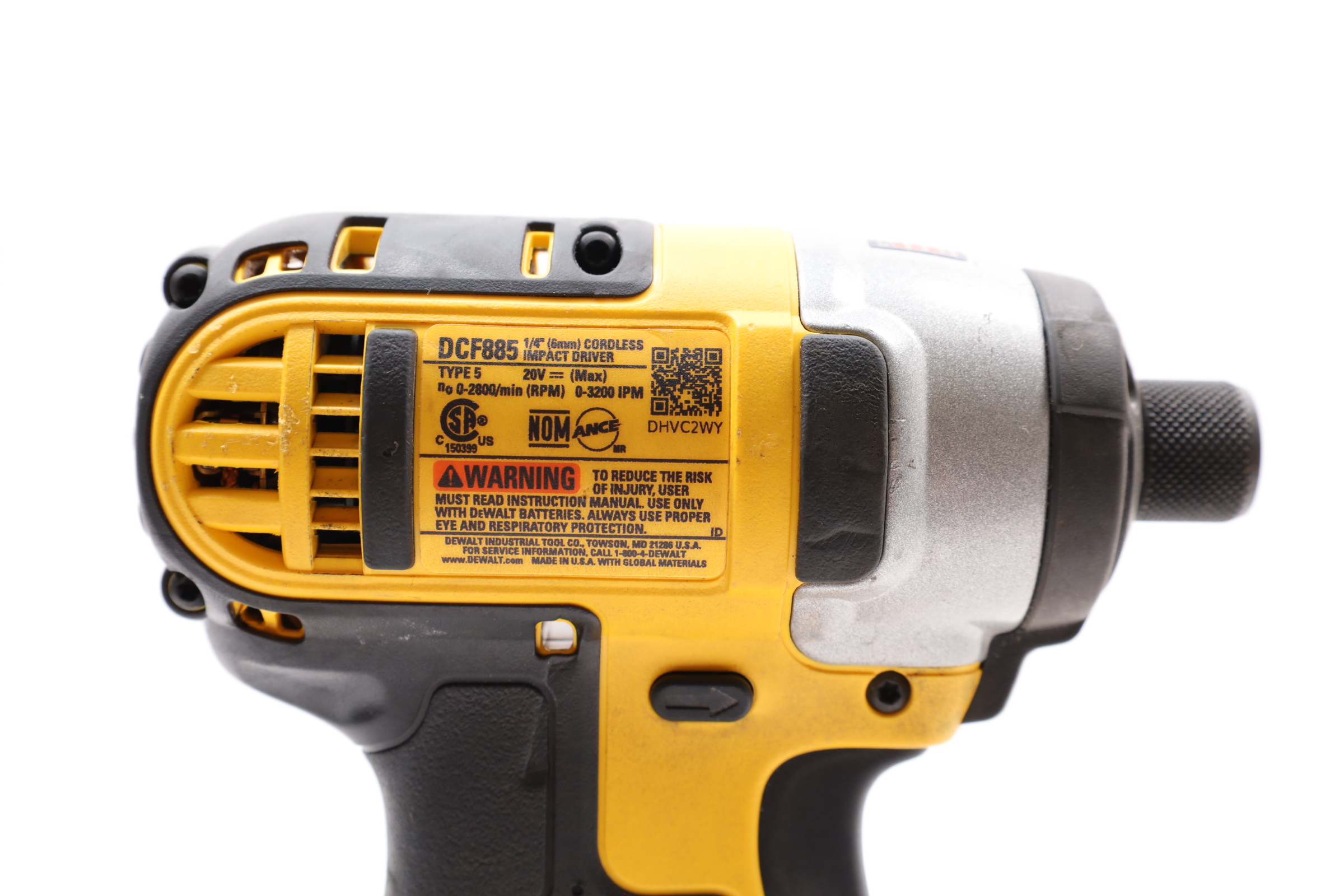 DeWalt DCF885 20V MAX Lithium-Ion 1/4