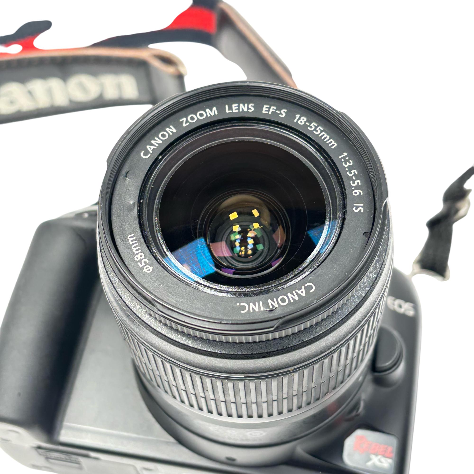 Canon EOS Rebel XS 10.1 MP Camera EF-S 18-55mm 75-300mm Lenses