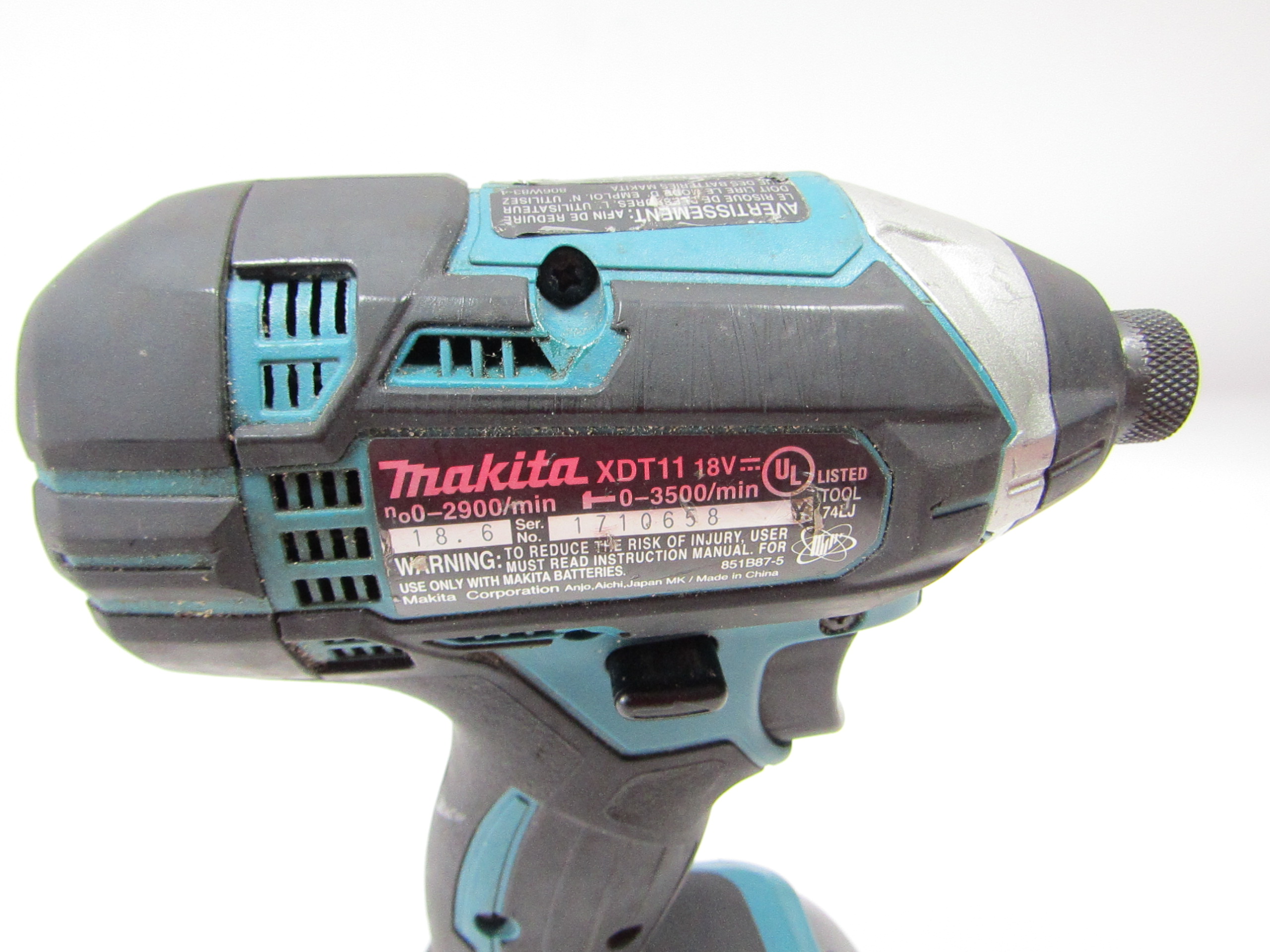 Makita Impact Driver Makita XDT11 18V LXT 1/4