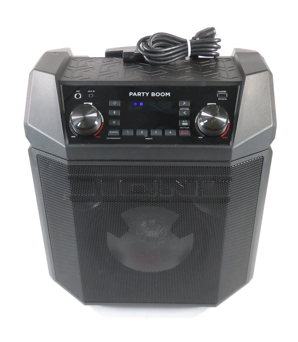 Ion Party Speaker Best Buy ION Party Boom IPA101 Wireless Rechargeable Portable Bluetooth Speaker