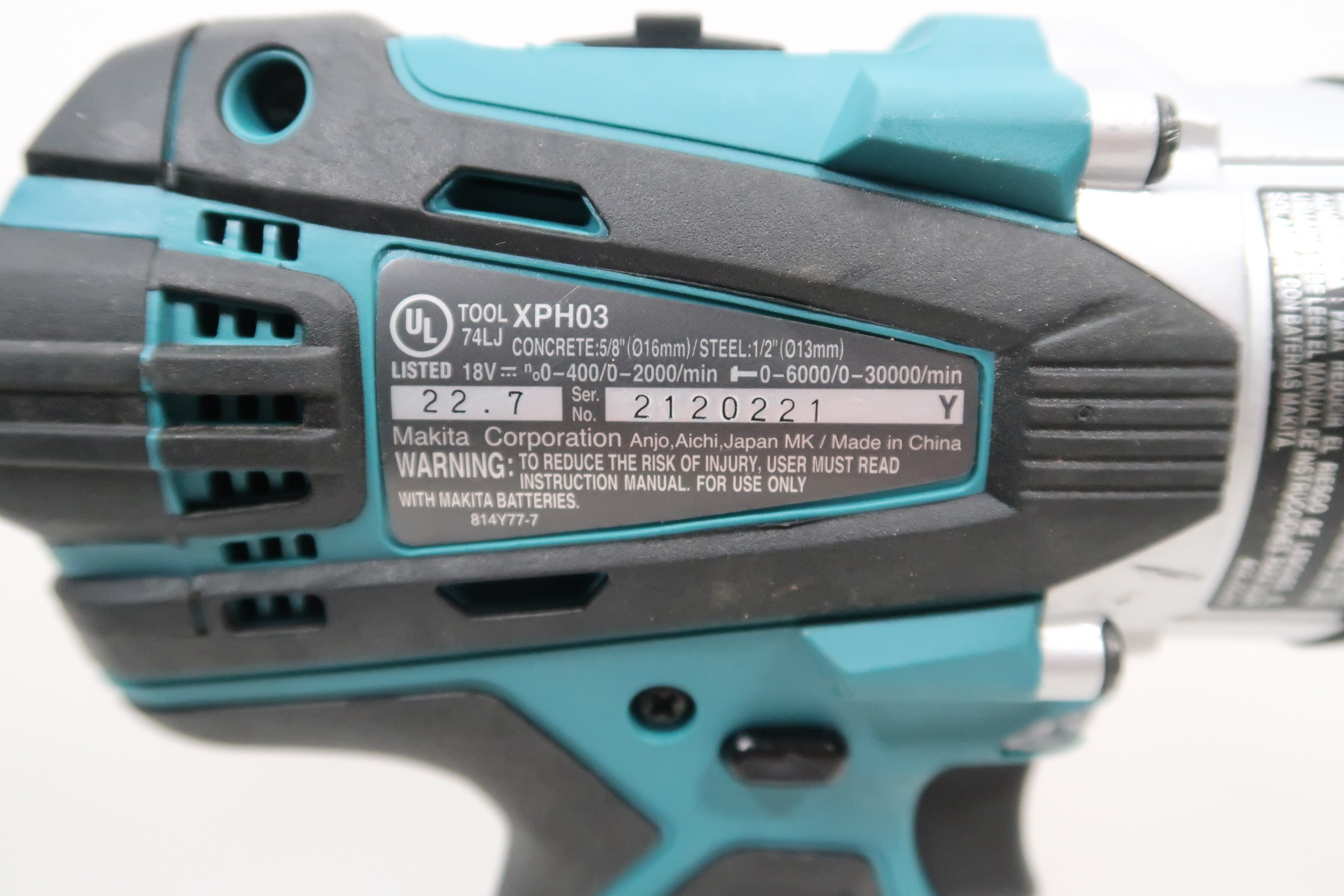 Makita XPH03 18V LXT LithiumIon 1/2 in. Cordless Hammer Driver/Drill