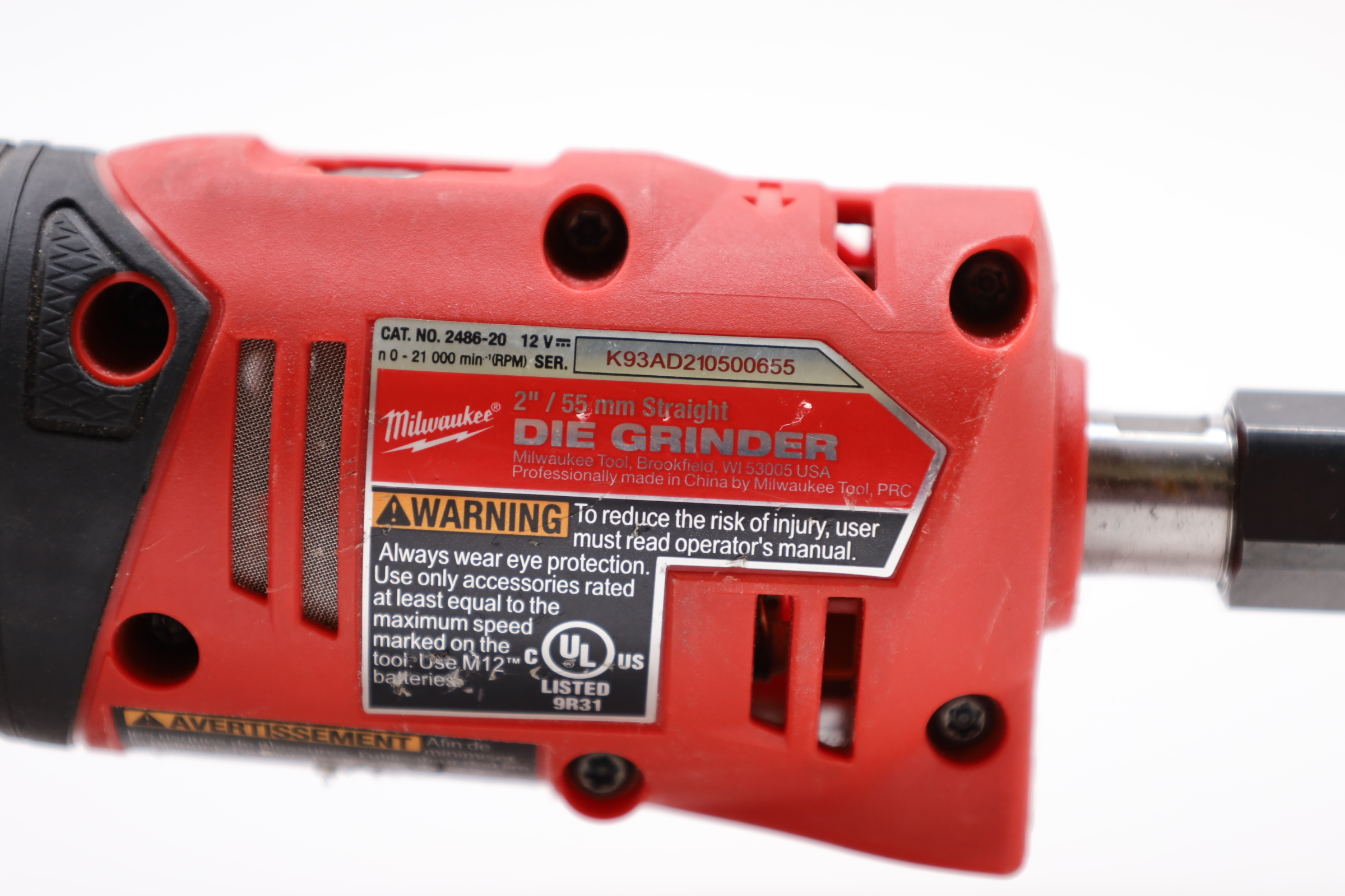 Milwaukee 2486-20 M12 FUEL 12V Brushless Cordless 1/4