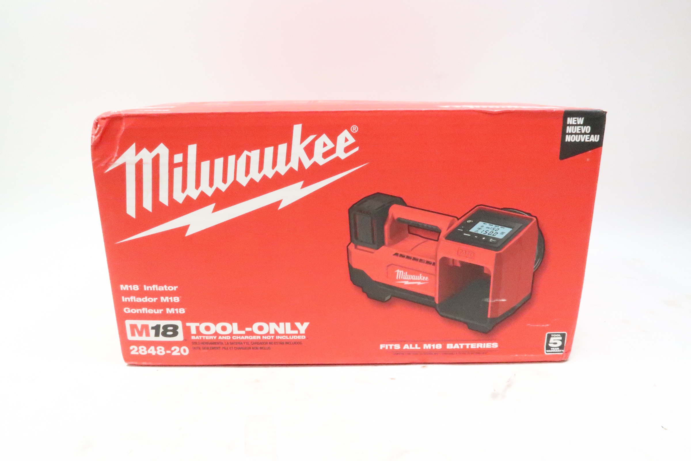 Milwaukee 2848-20 M18 18-Volt Lithium-Ion Auto Pressure Check Cordless ...