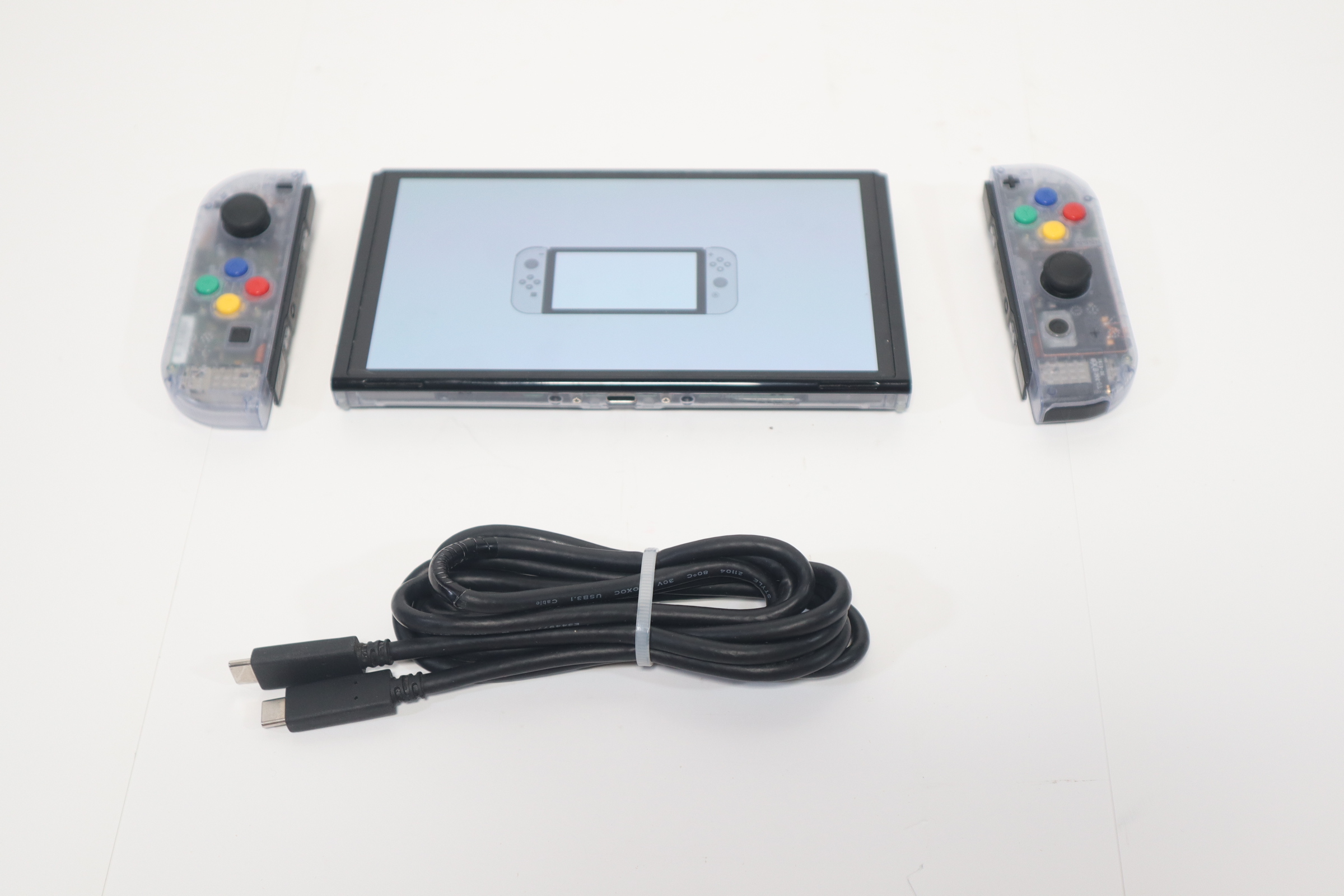 Nintendo Switch OLED HEG-001 Transparent 7" 64GB Handheld Home Video ...