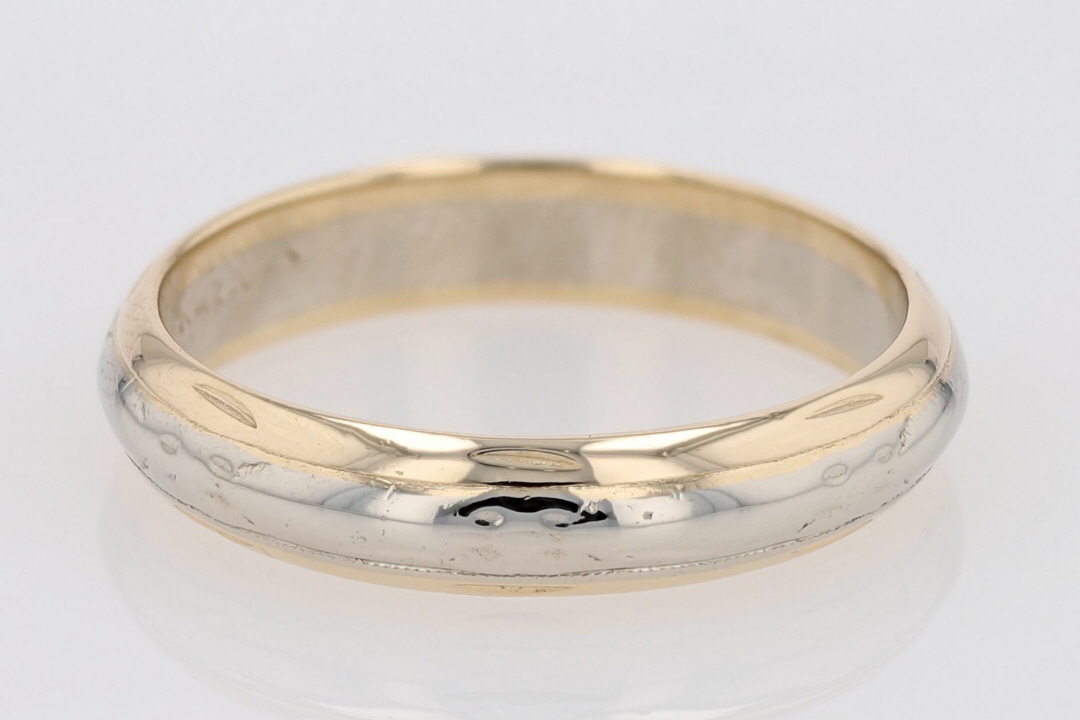 Kaynar Rings Kaynar 4.2mm Polished Wedding Band Ring 14k Multi-Tone Gold 4.35 Grams ...