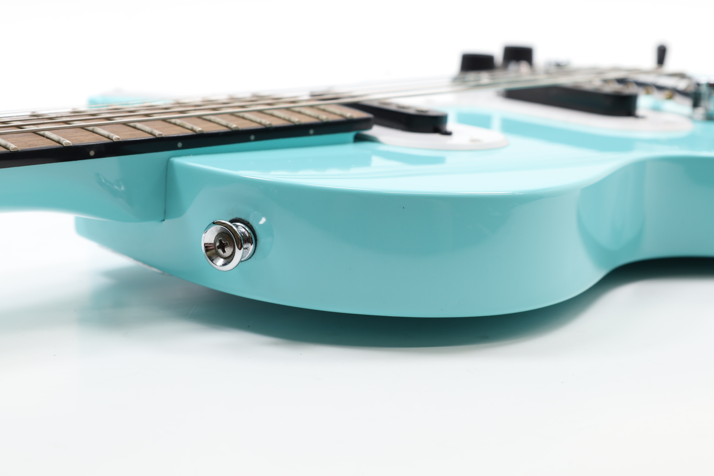ギター Epiphone Les Paul SL Turquoise Epiphone Les Paul Melody Maker E1 Electric Guitar Turquoise
