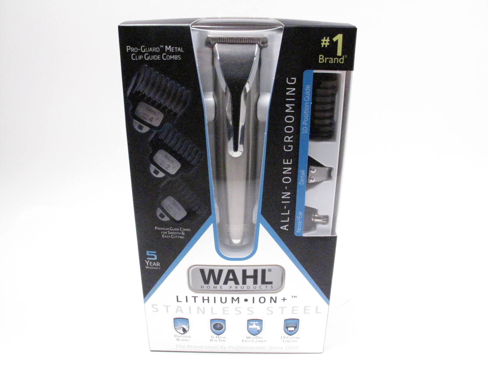 Wahl 9898 Cordless Trimmer Stainless Steel Lithium-Ion