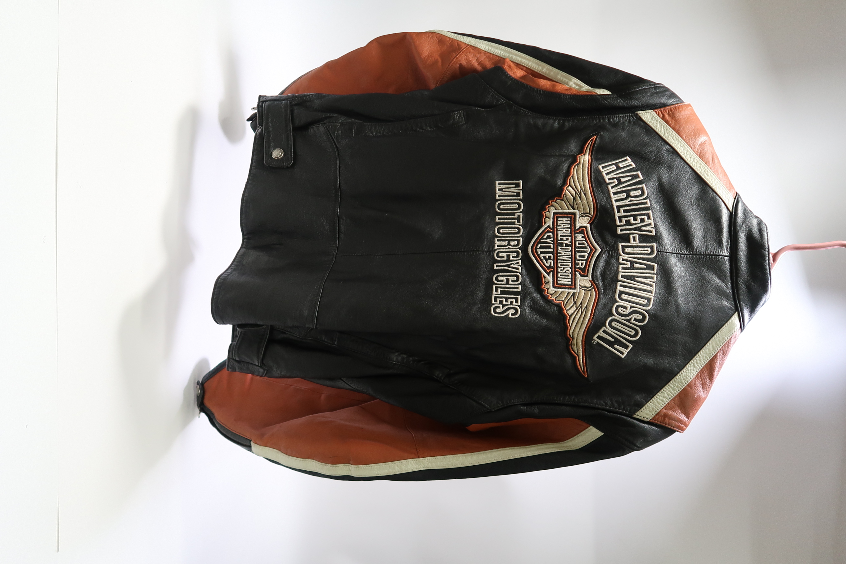 Harley Davidson Men's Large Leather Cruiser Jacket 3947