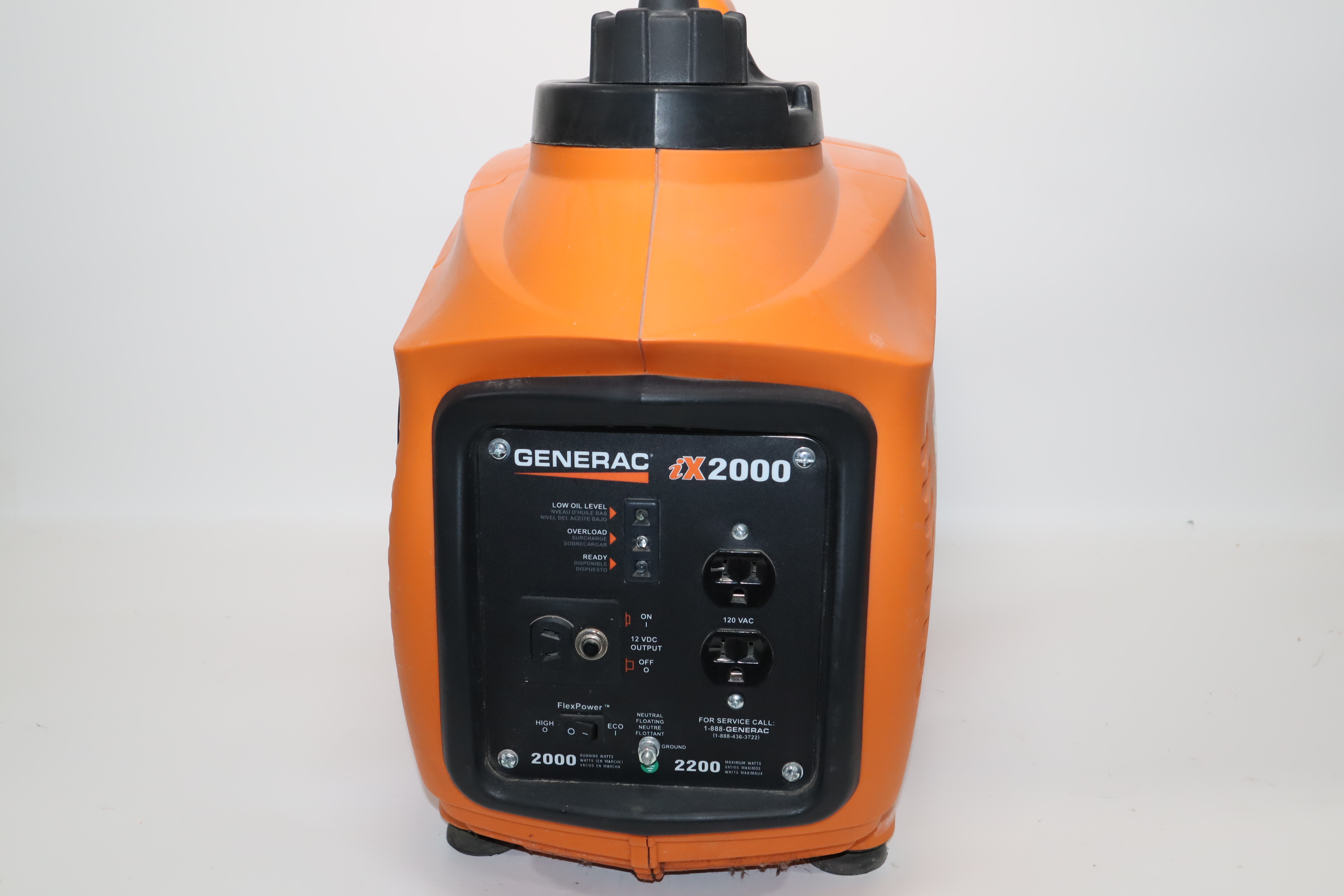 Generac iX2000 Residential Gas Powered Portable Inverter Generator ...