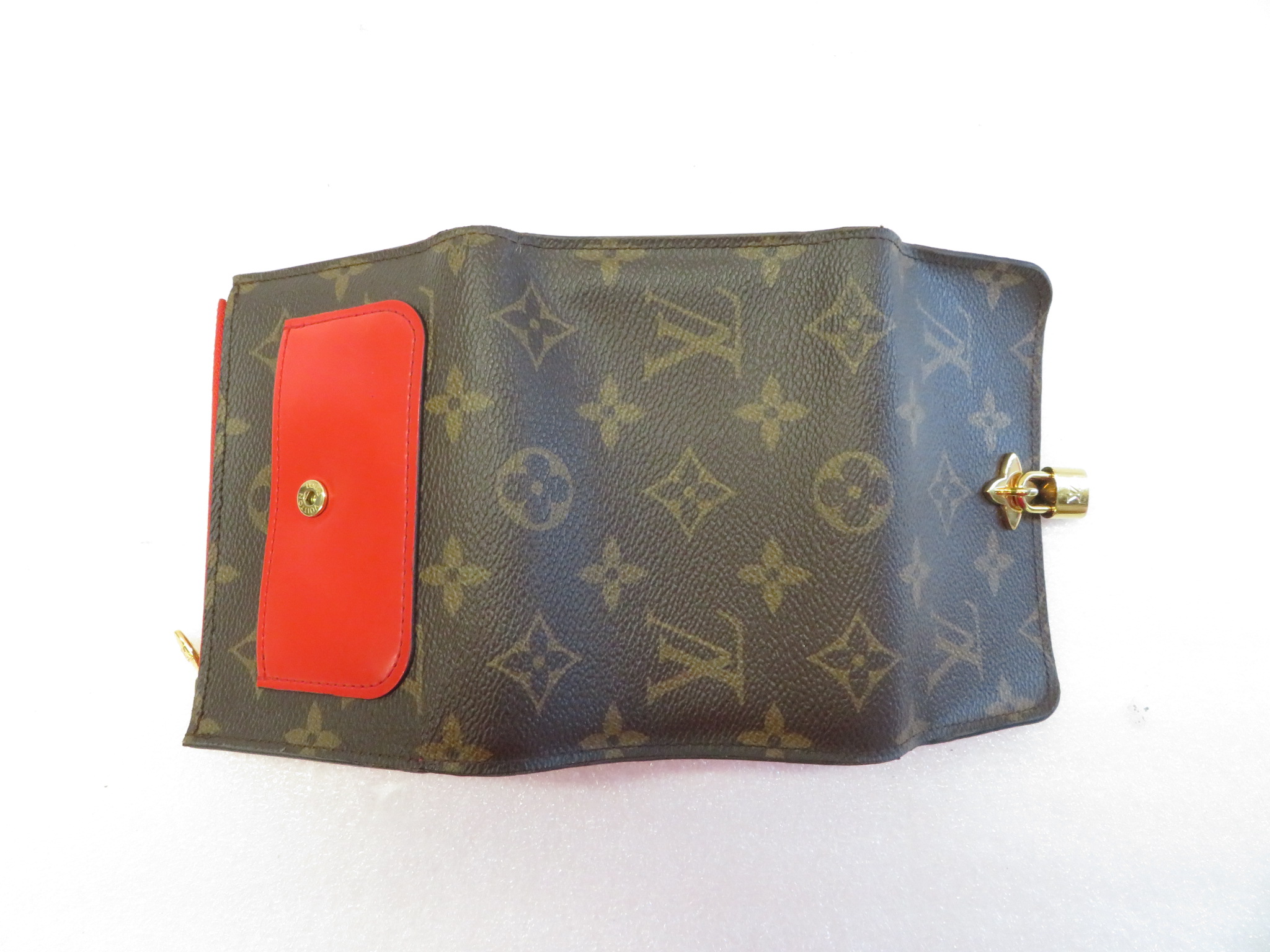 Louis Vuitton Monogram Portefeiulle Flower Compact Trifold Wallet