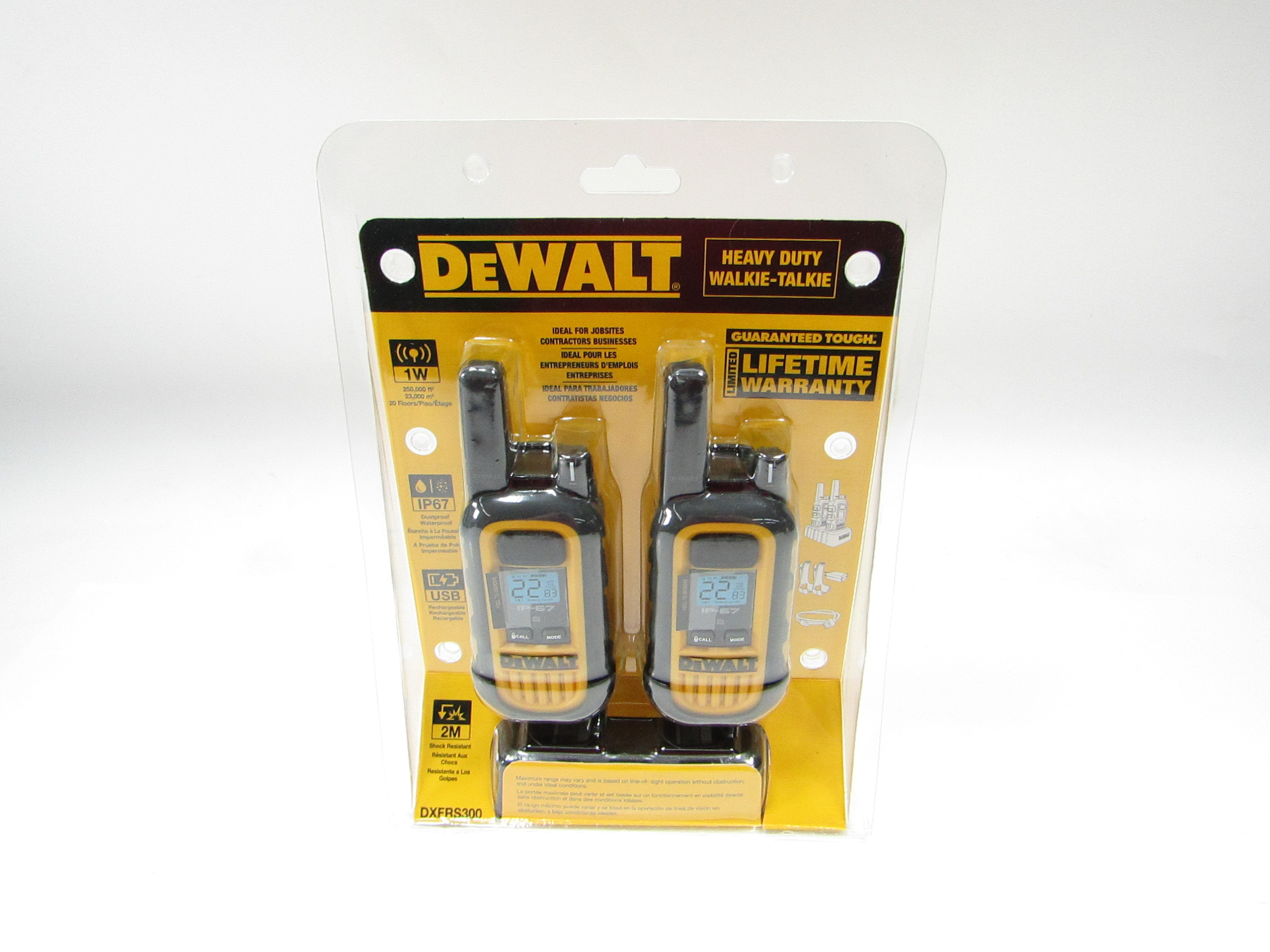 Cheapest DEWALT 2 Watt DXFRS800 22-Channel Two Way Radio Walkie Talkies