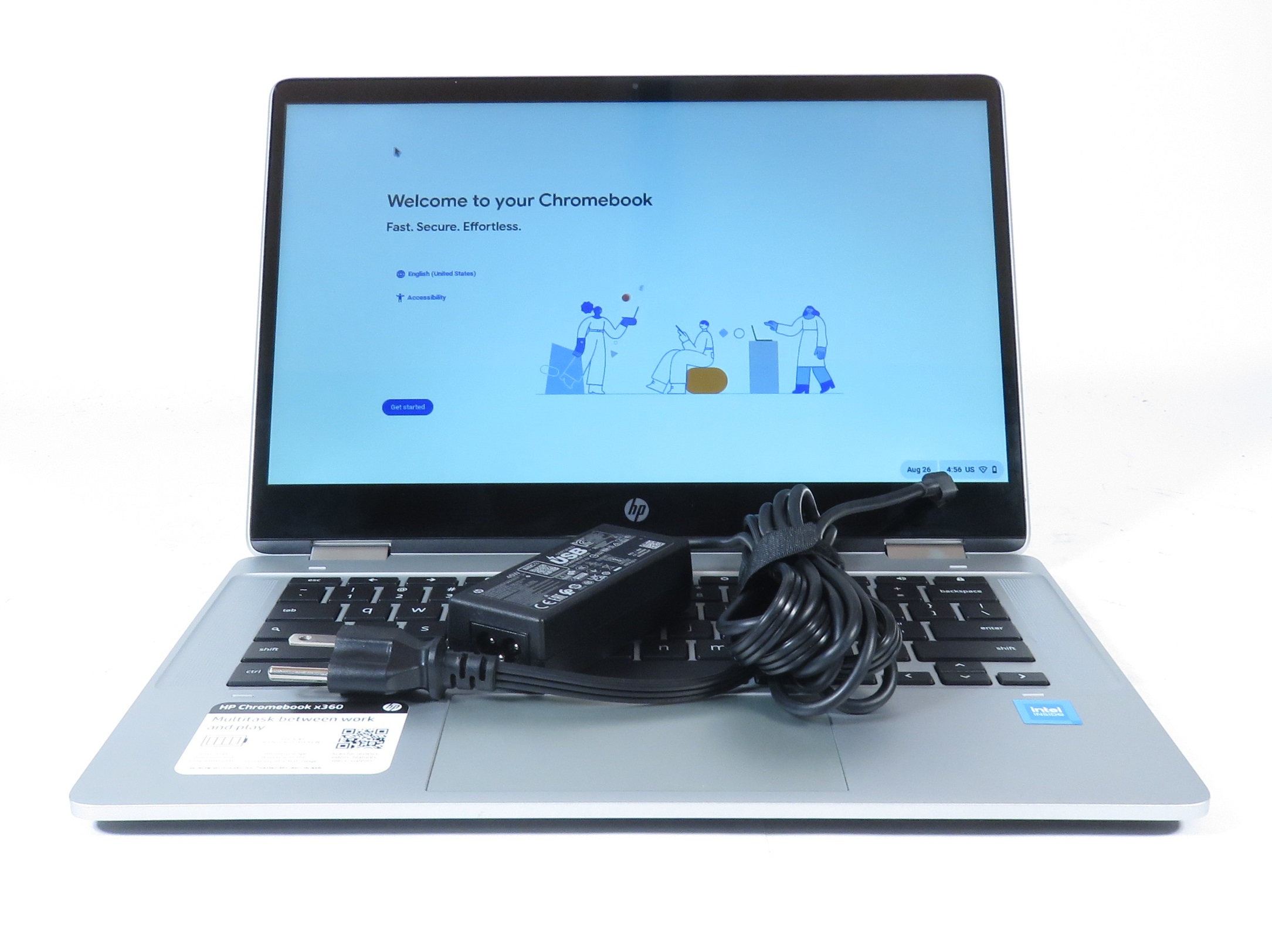 HP Chromebook x360 14b-cb0013dx Intel Celeron N4500 2.8GHz 4GB RAM