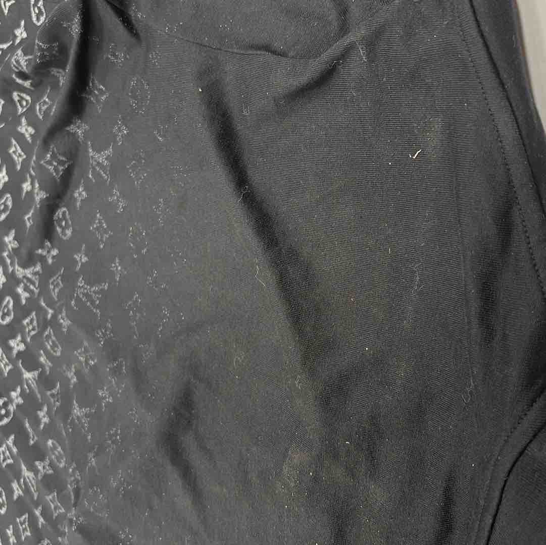LOUIS VUITTON◆半袖カットソー/M/コットン/BLK/VCCW10 LOUIS VUITTON(ルイヴィトン) / Tシャツ/L/コットン/ネイビー