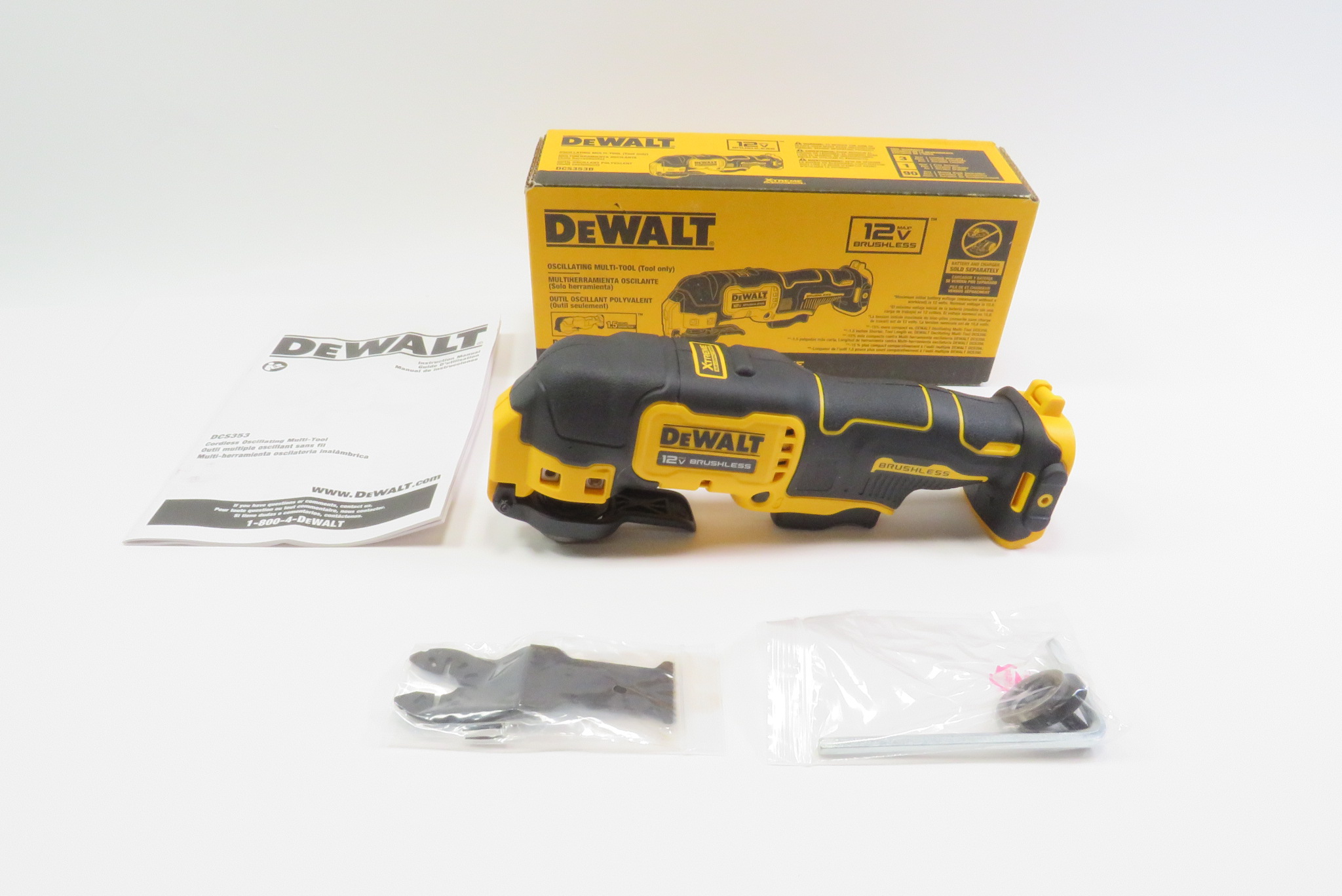 DeWalt DCS353 XTREME Cordless Brushless 12V MAX Oscillating MultiTool