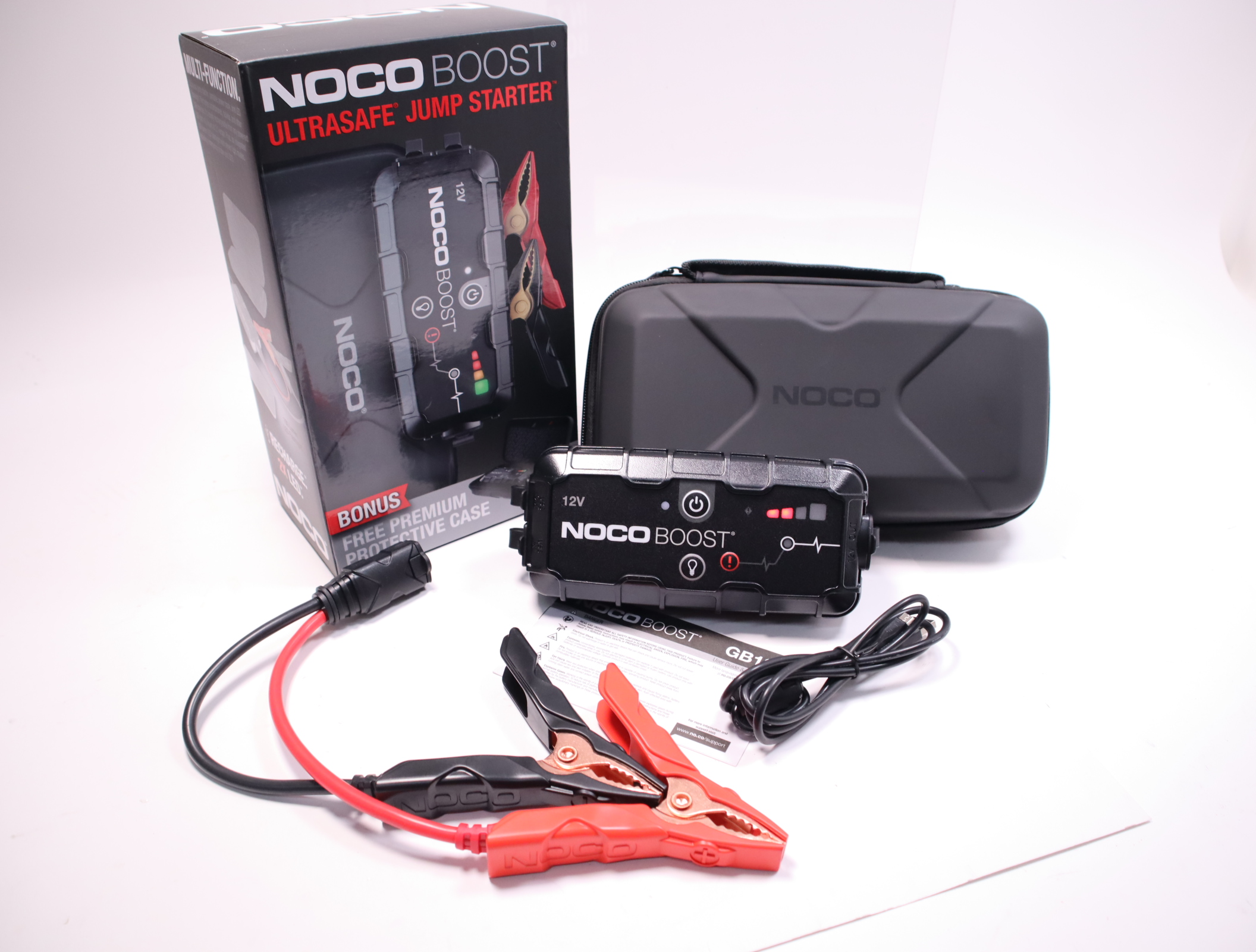 NOCO Boost GB10 Lithium Ultrasafe Jump Starter 12V Carrying Case 3234