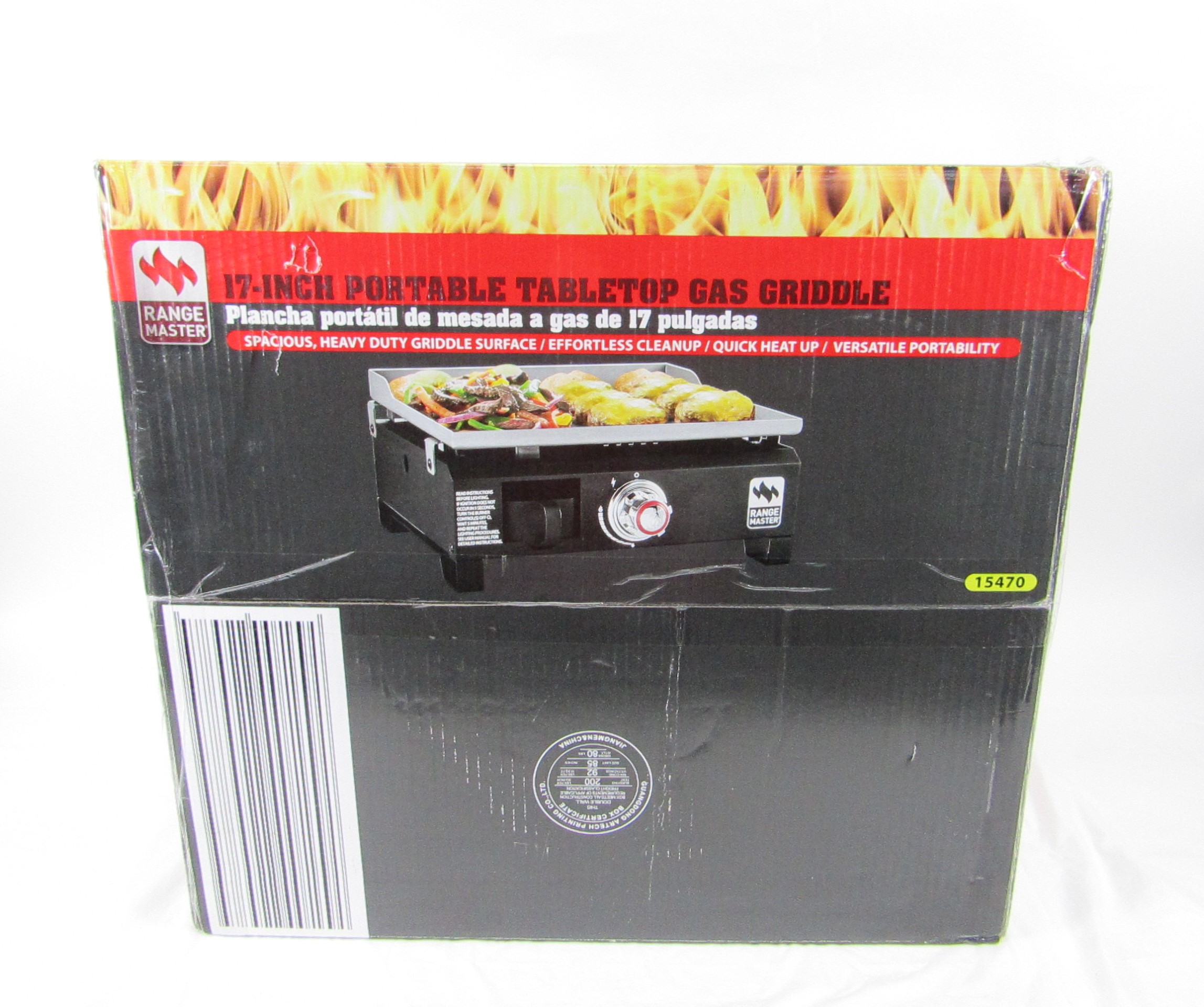 Range Master 17Inch Portable Tabletop Gas Griddle RML260CNP