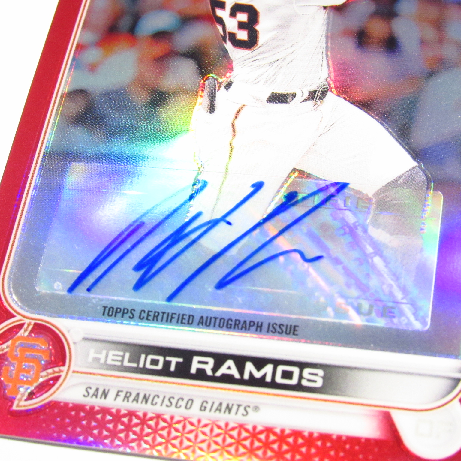 topps JAPAN EDITION HELIOT RAMOS1/1シリアル topps JAPAN