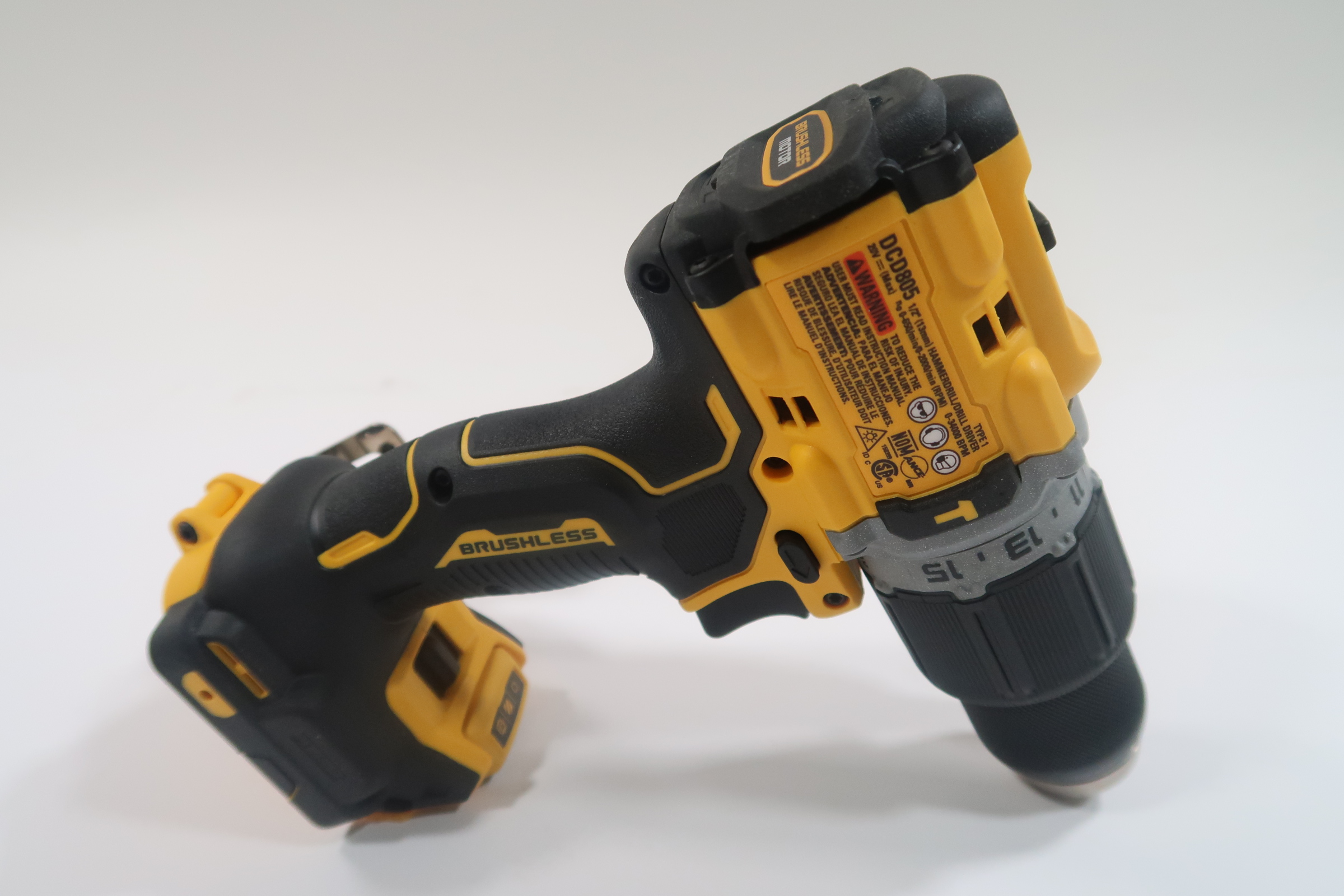 DeWalt DCD805B 20V Compact Cordless 1/2 in. Hammer Drill 4279