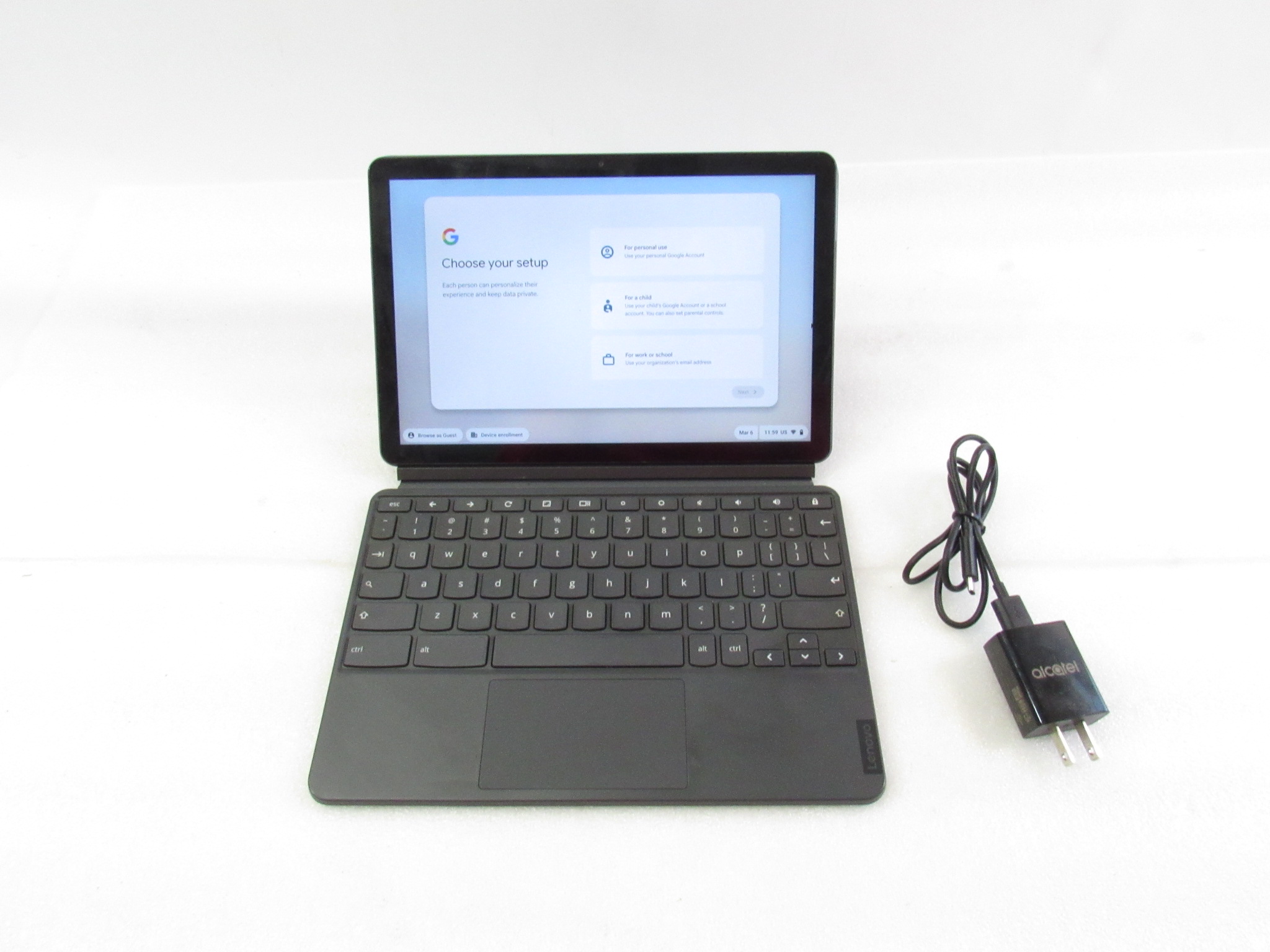 Lenovo IdeaPad Duet CTX636F ChromeOS MediaTek P60T 2GHz 4GB RAM 64GB
