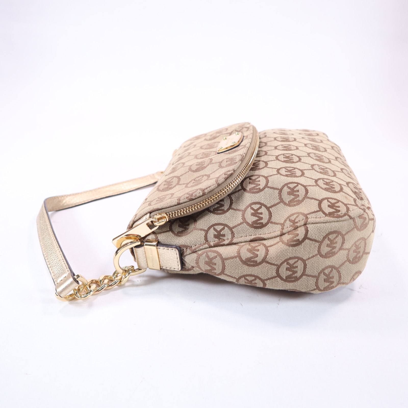 Michael Kors Women's Signature Logo Design Jacquard Hand Shoulder Bag