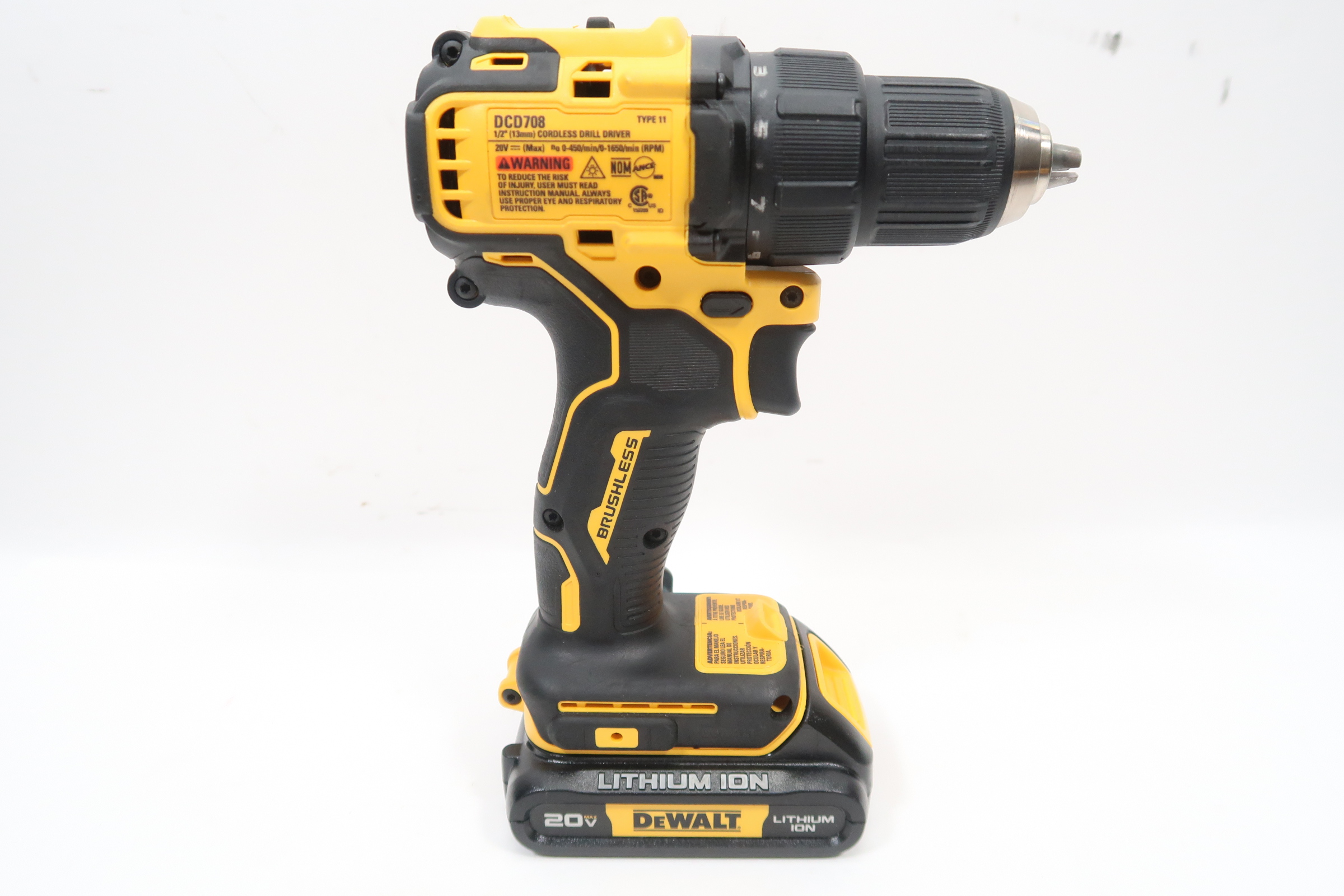 DeWalt DCD708 20V MAX Cordless Brushless Compact 1/2 in. Drill/Driver