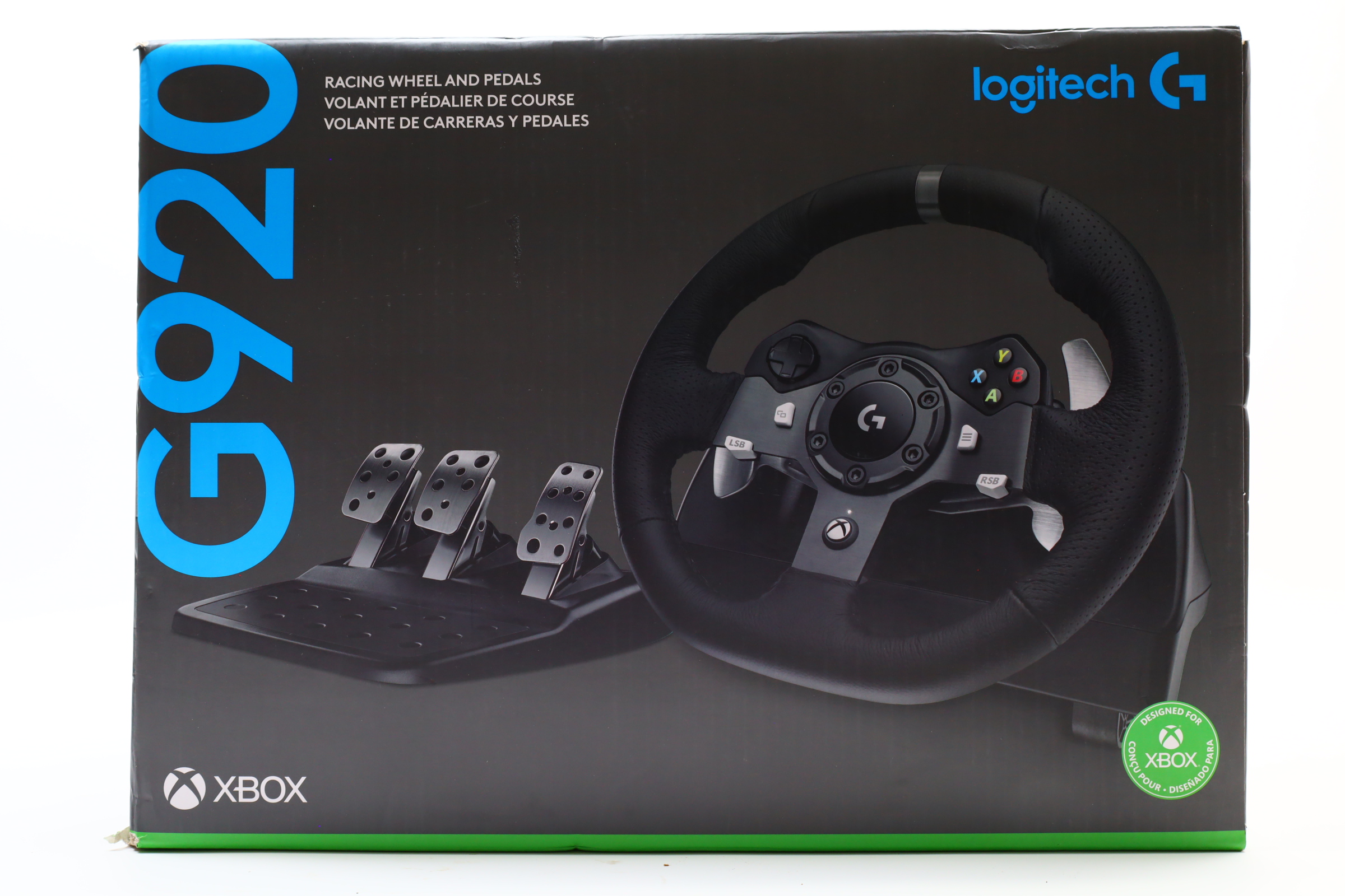 Logitech G920 online racing wheel & peddle