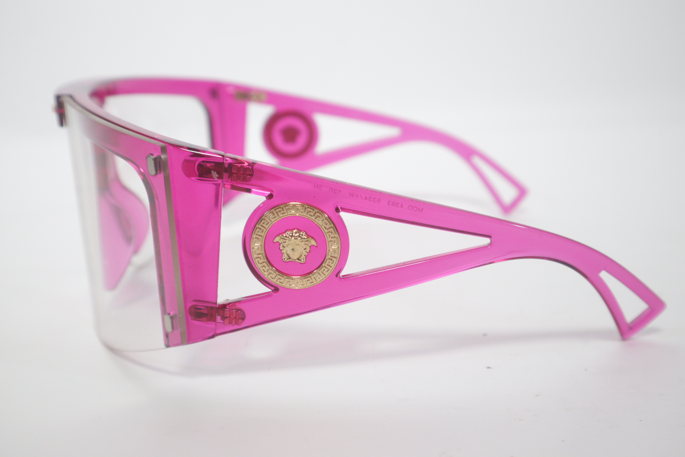 VERSACE ICON SHIELD VE4393 5334/1W Medusa Pink Unisex Sunglasses
