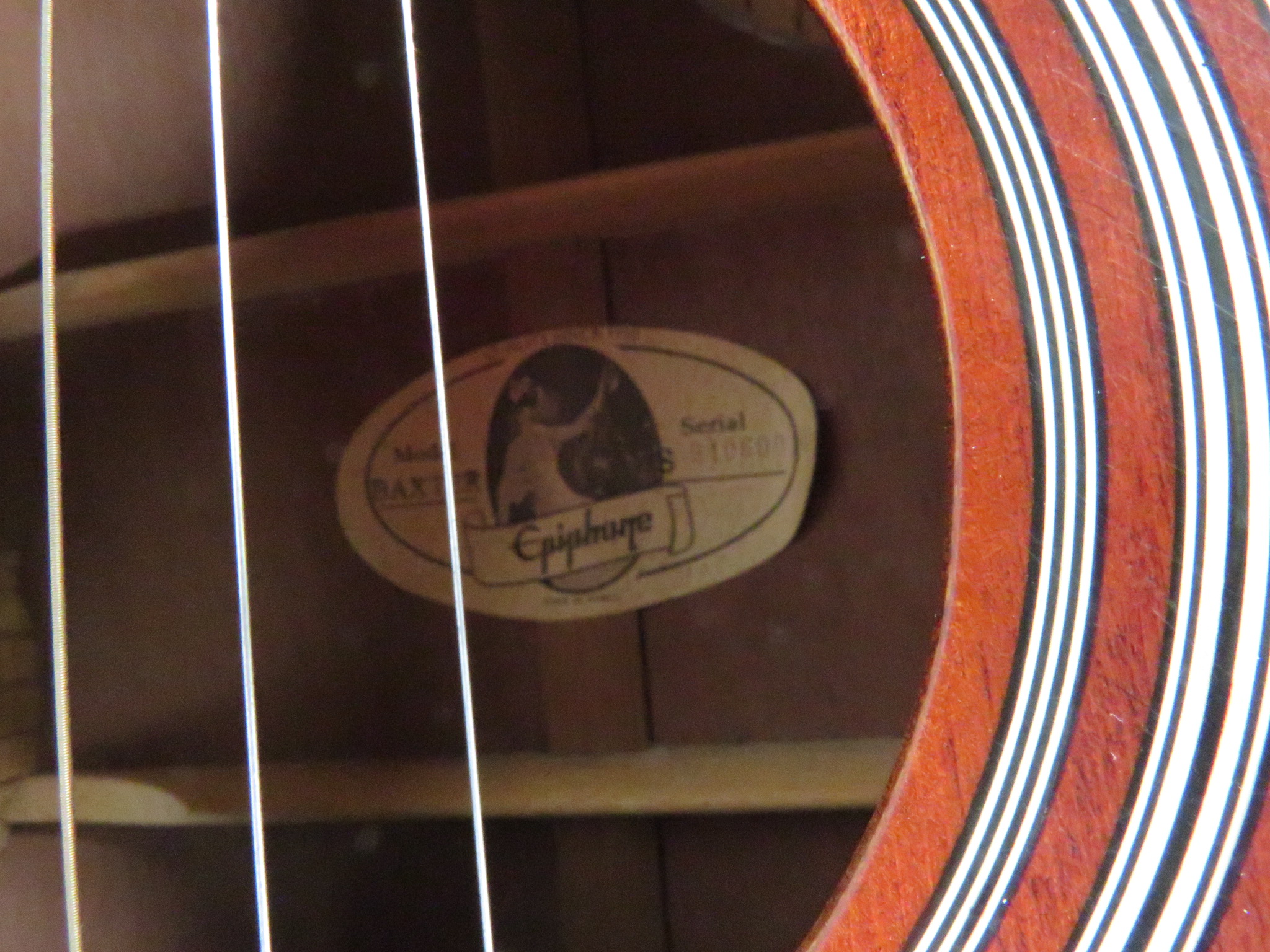 Epiphone BAXTER Acoustic/Electric Guitar