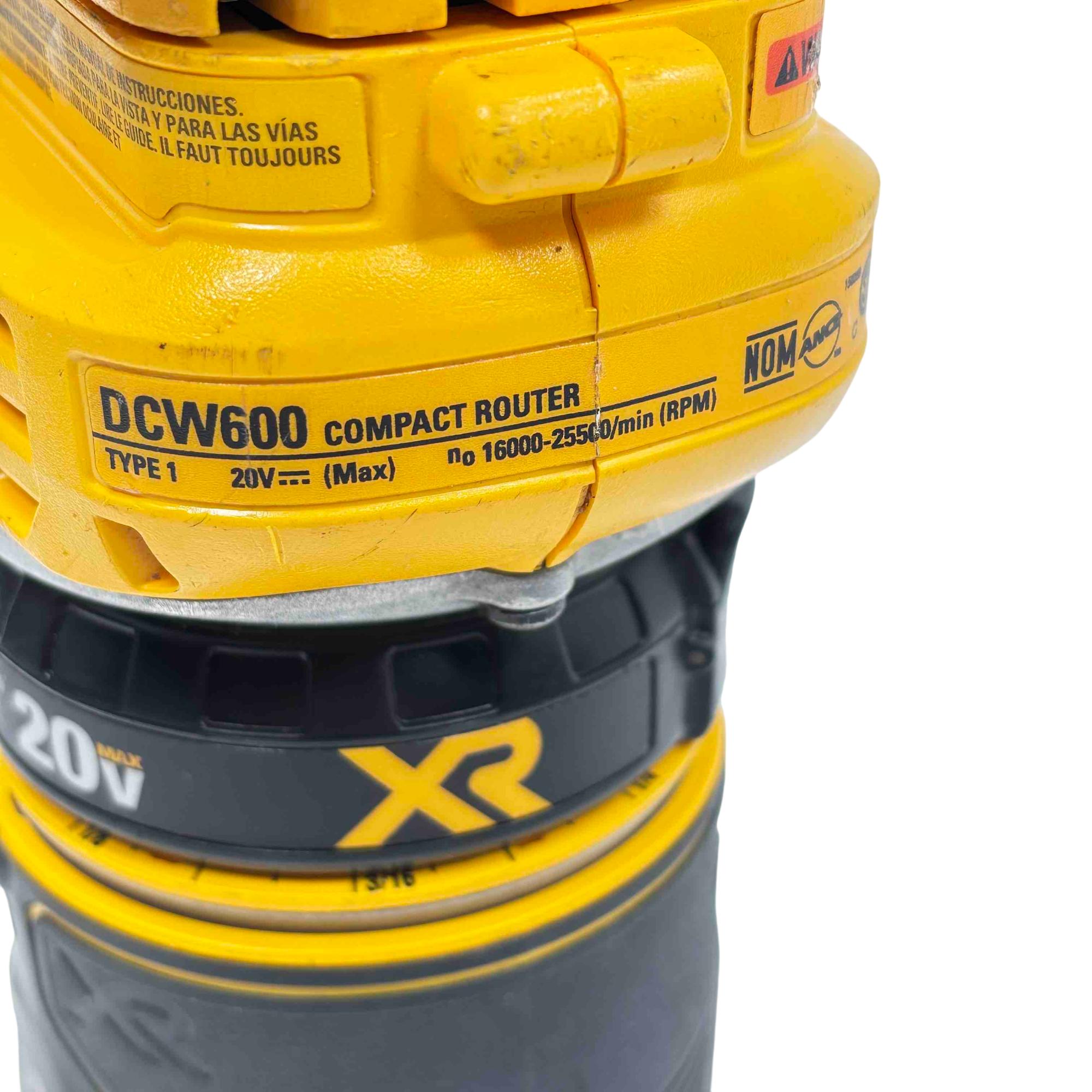 Dcw600 Router Bit Set DeWalt DCW600 20V Fixed Base Compact Cordless Router Kit