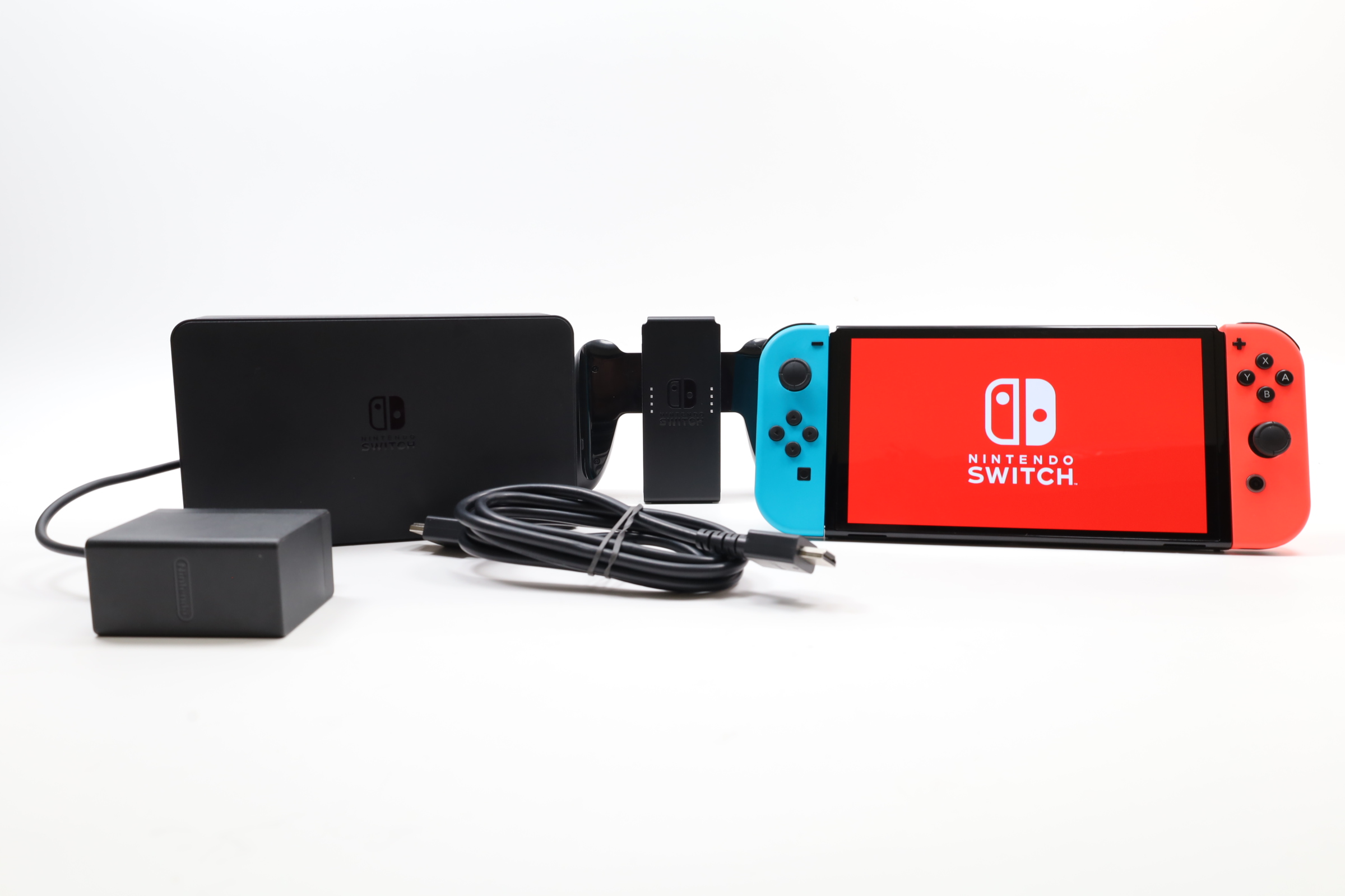 Nintendo Switch OLED HEG-001 64GB Video Game Console - Blue/Red (0290)