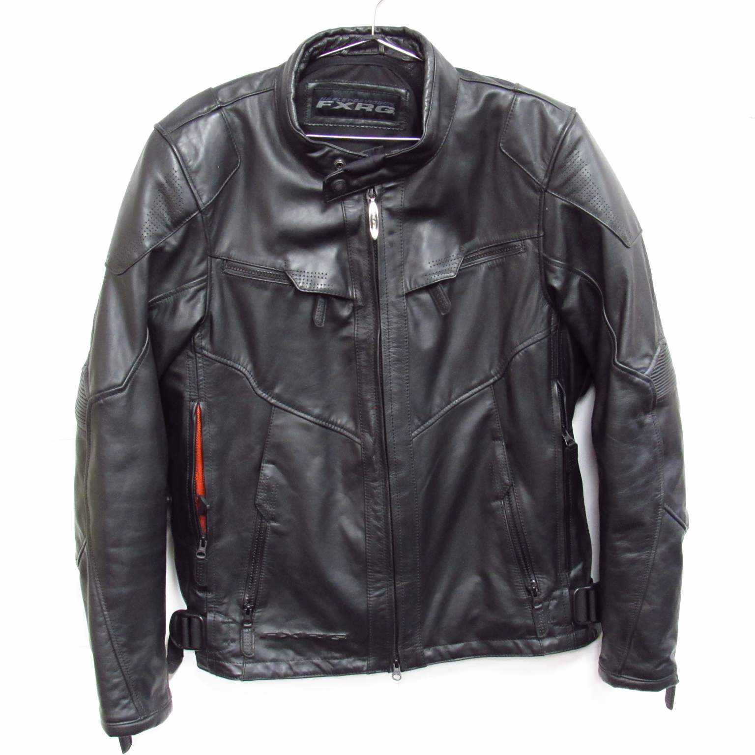 Harley Davidson FXRG Leather Motorcycle Jacket Size Large