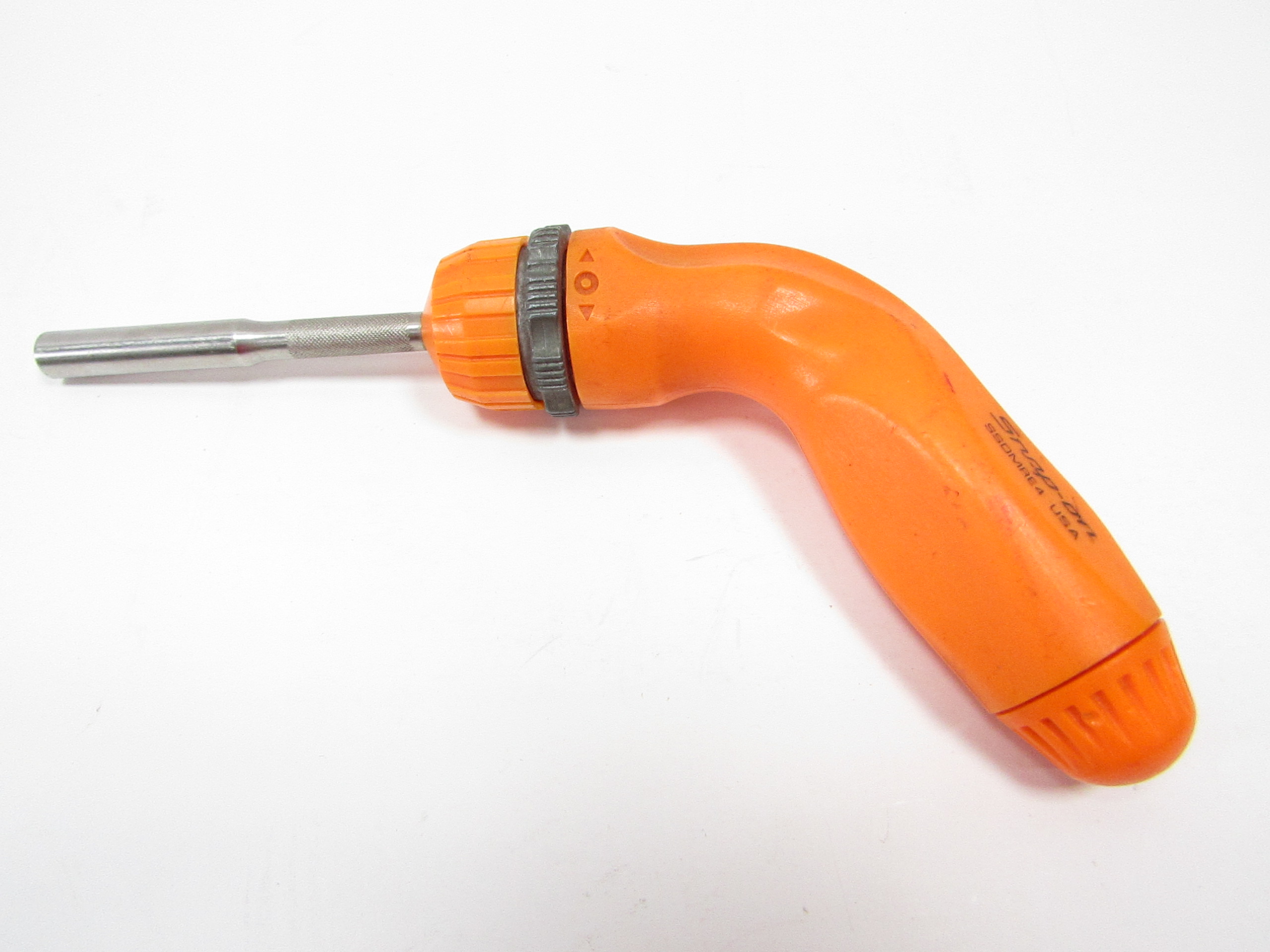 Snap-on Tools Orange Handle Pistol-Grip Ratcheting Screwdriver SSDMRE4