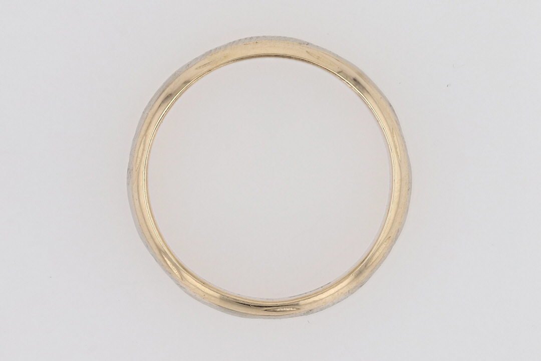 Kaynar Rings Kaynar 4.2mm Polished Wedding Band Ring 14k Multi-Tone Gold 4.35 Grams ...