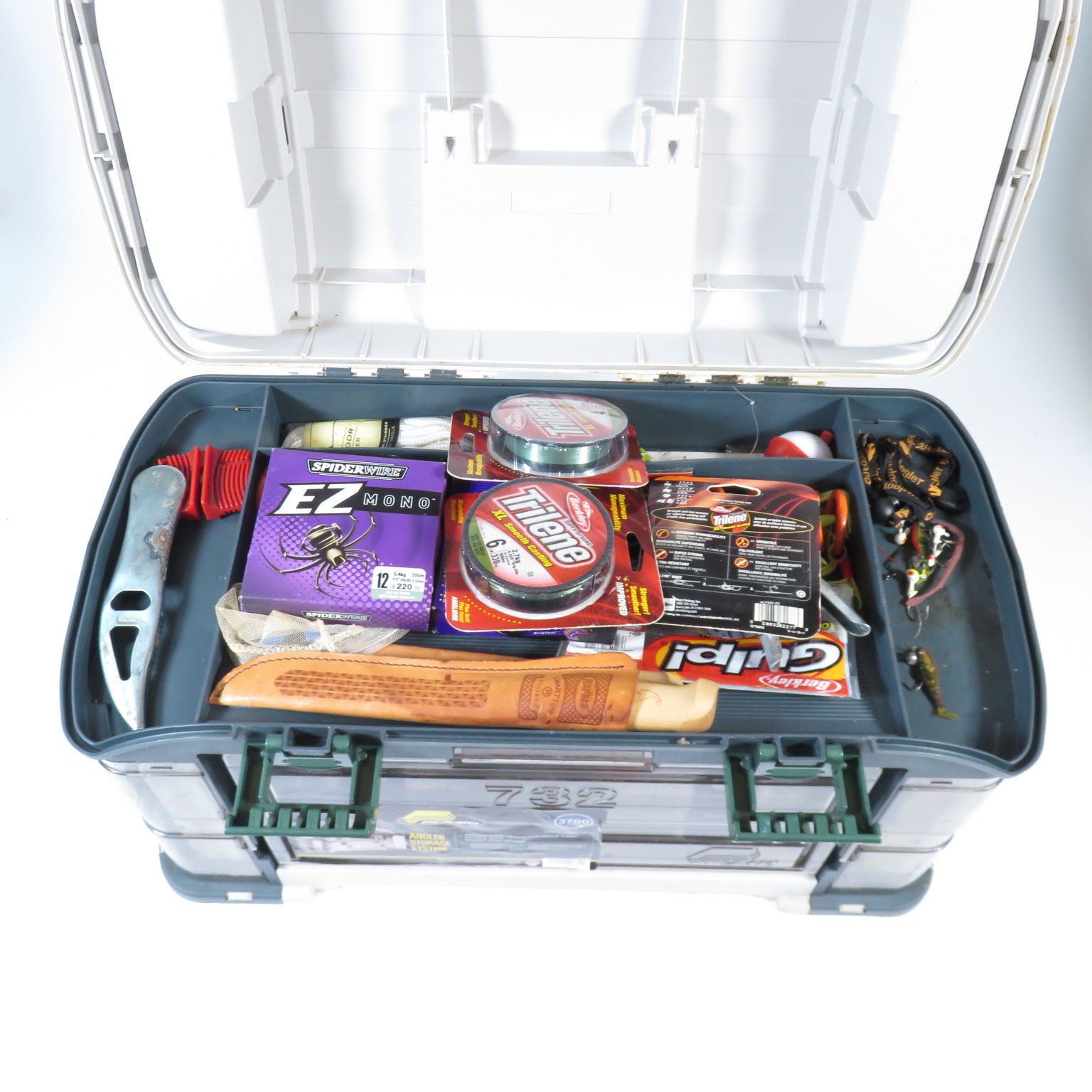 Assorted Freshwater Fishing Tackle Bundle w/ Storage Box