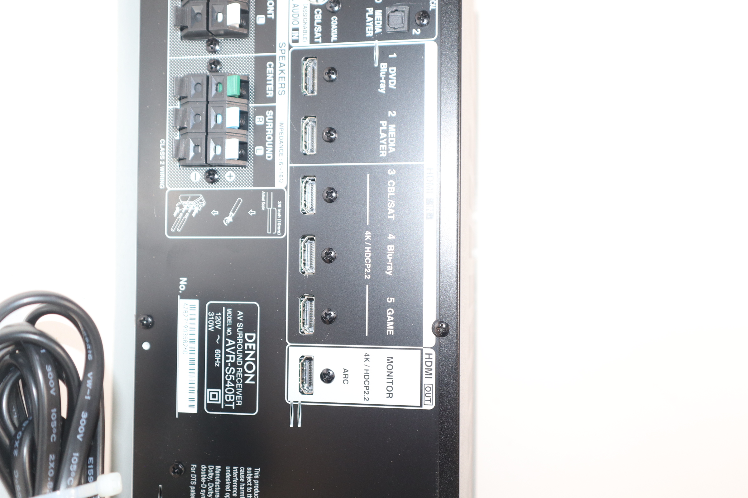 【美品】Denon AVR-S540BT 中古 美品】Denon AVR-S540BT 中古