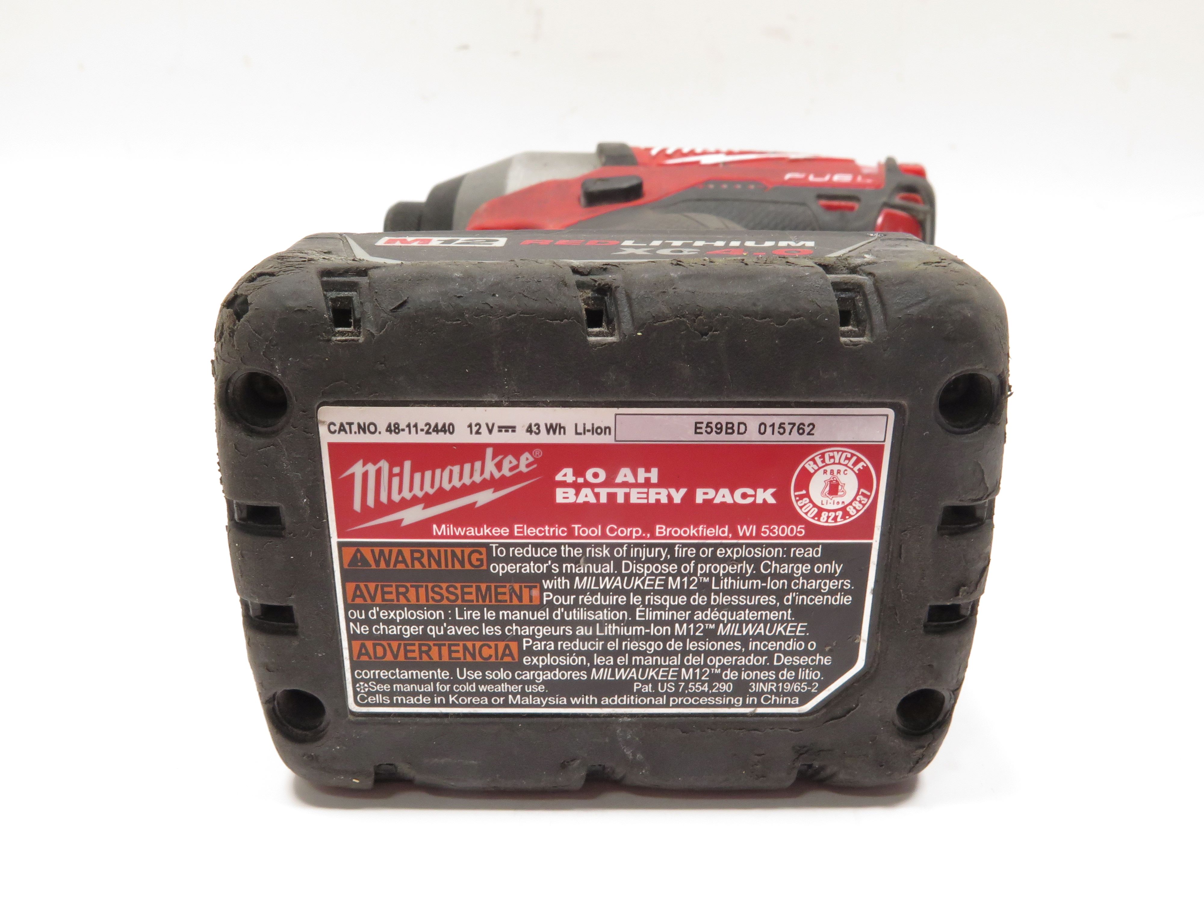 Milwaukee 245320 / 240420 12V 1/4" Hex Impact Driver / 1/2" Hammer