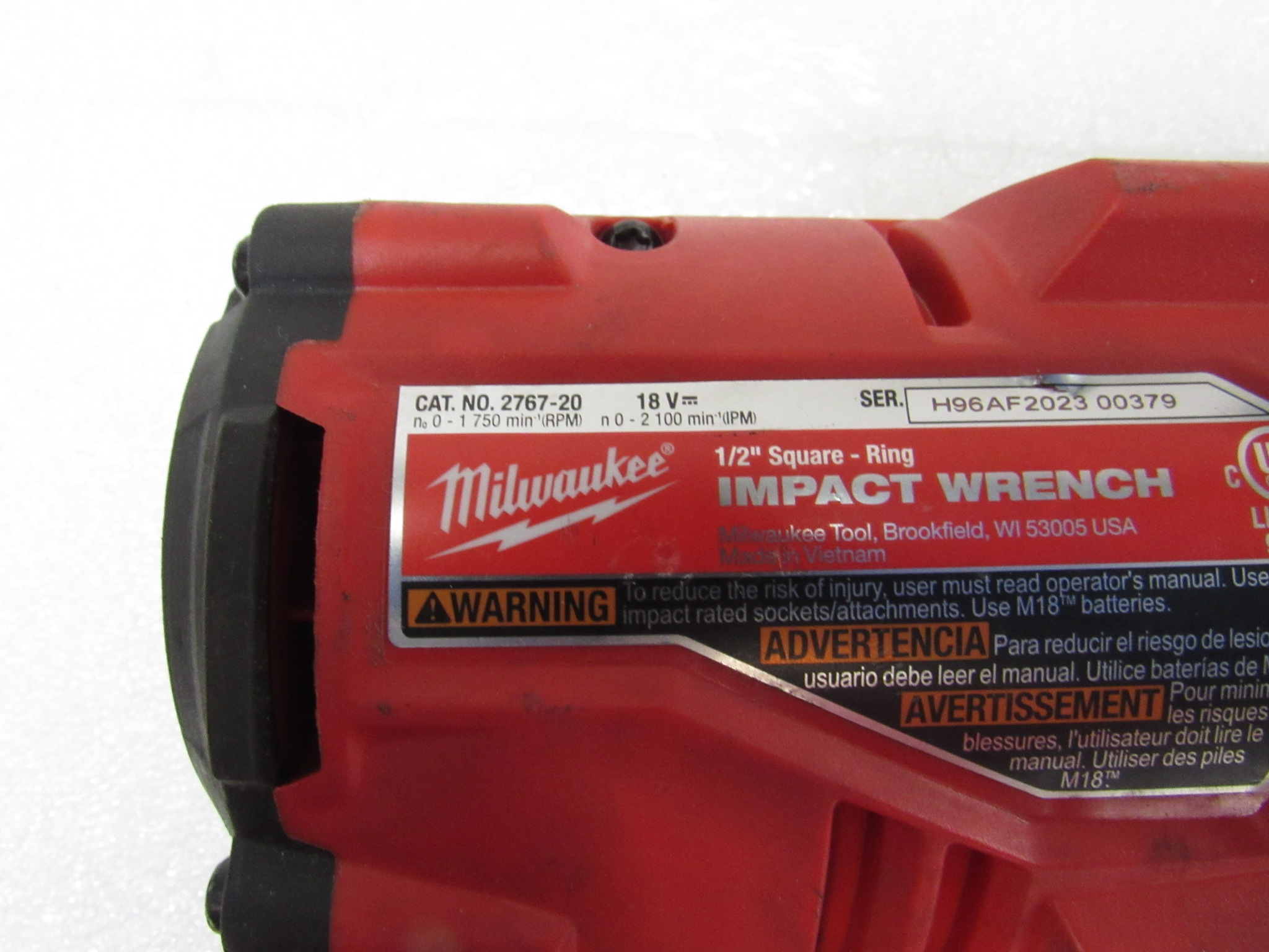 Milwaukee 276720 M18 FUEL High Torque 1/2" Impact Wrench