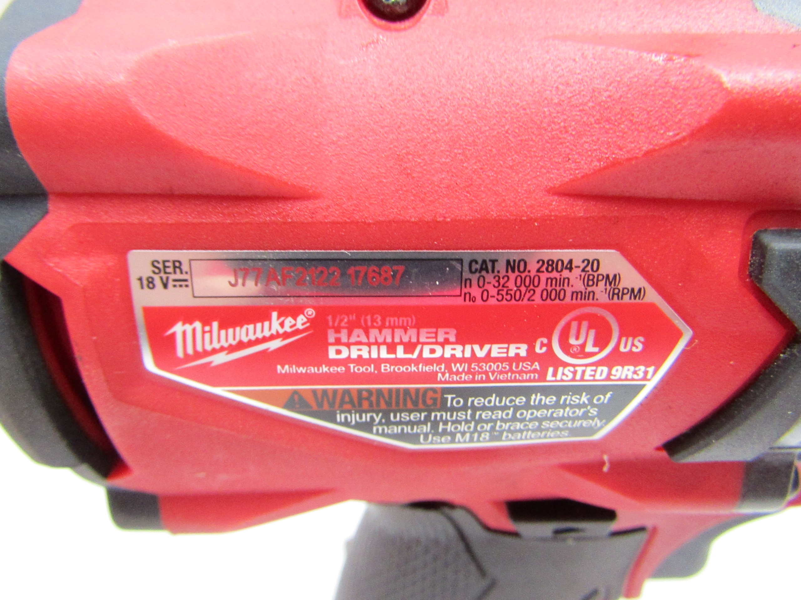 Milwaukee 2804-22 M18 FUEL Brushless Cordless 1/2