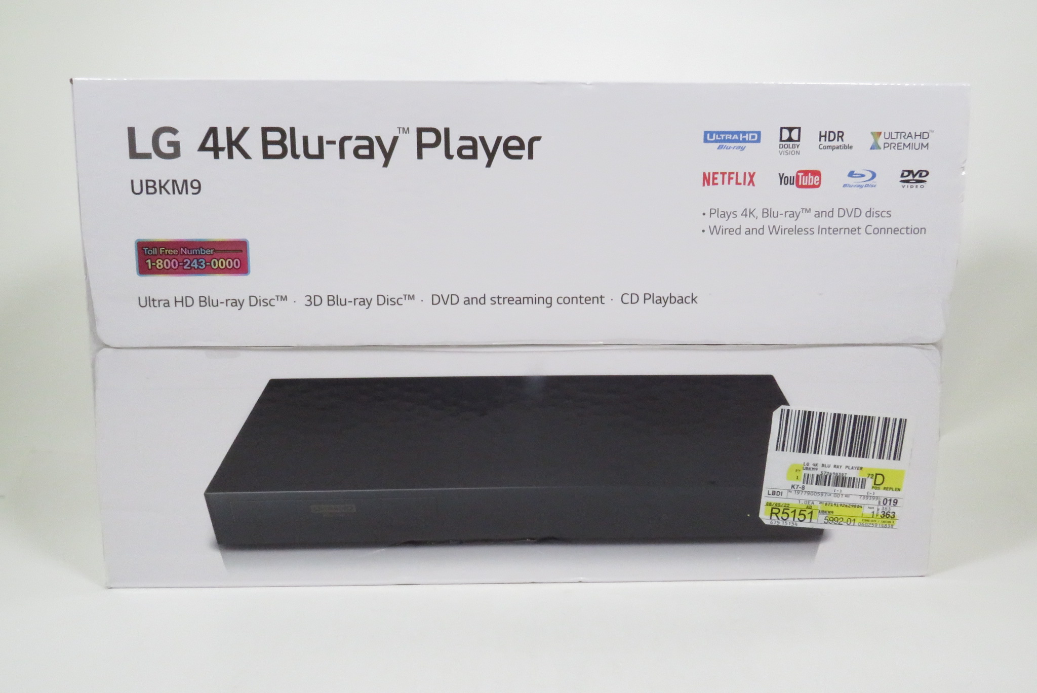 LG UBKM9 4K Ultra-HD Blu-ray Disc Player