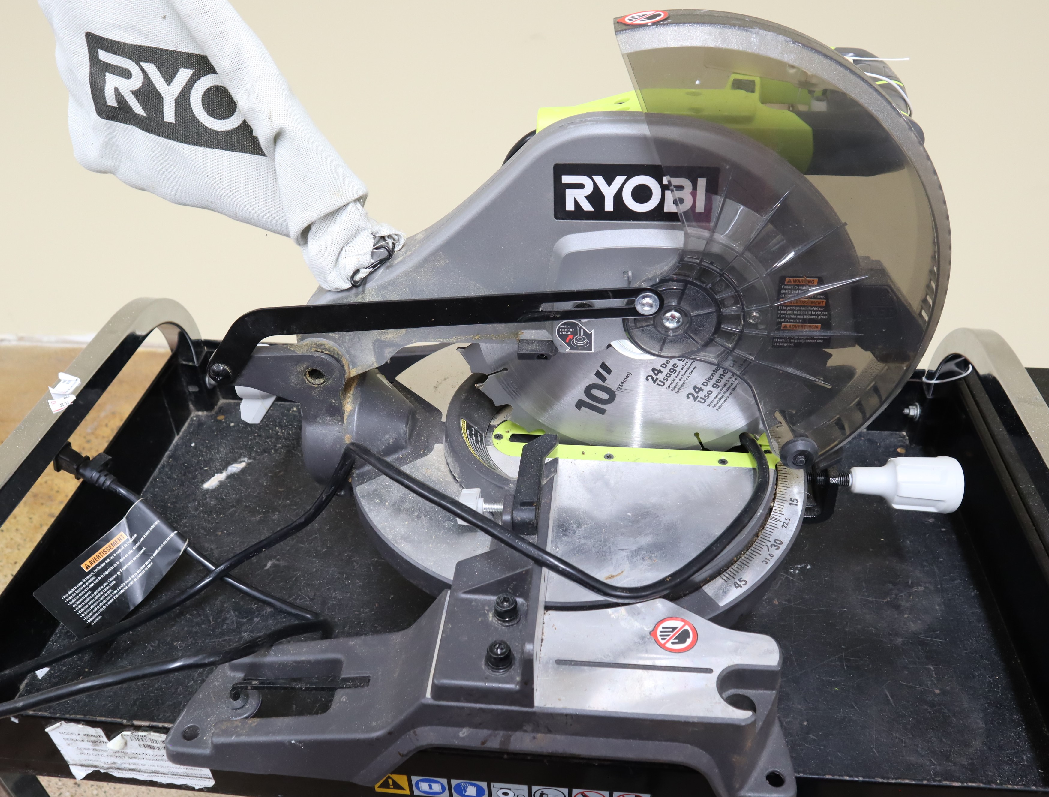 Ryobi TS1346 14 Amp Corded 10 in. Compound Miter Saw Local In Store Pickup  Only