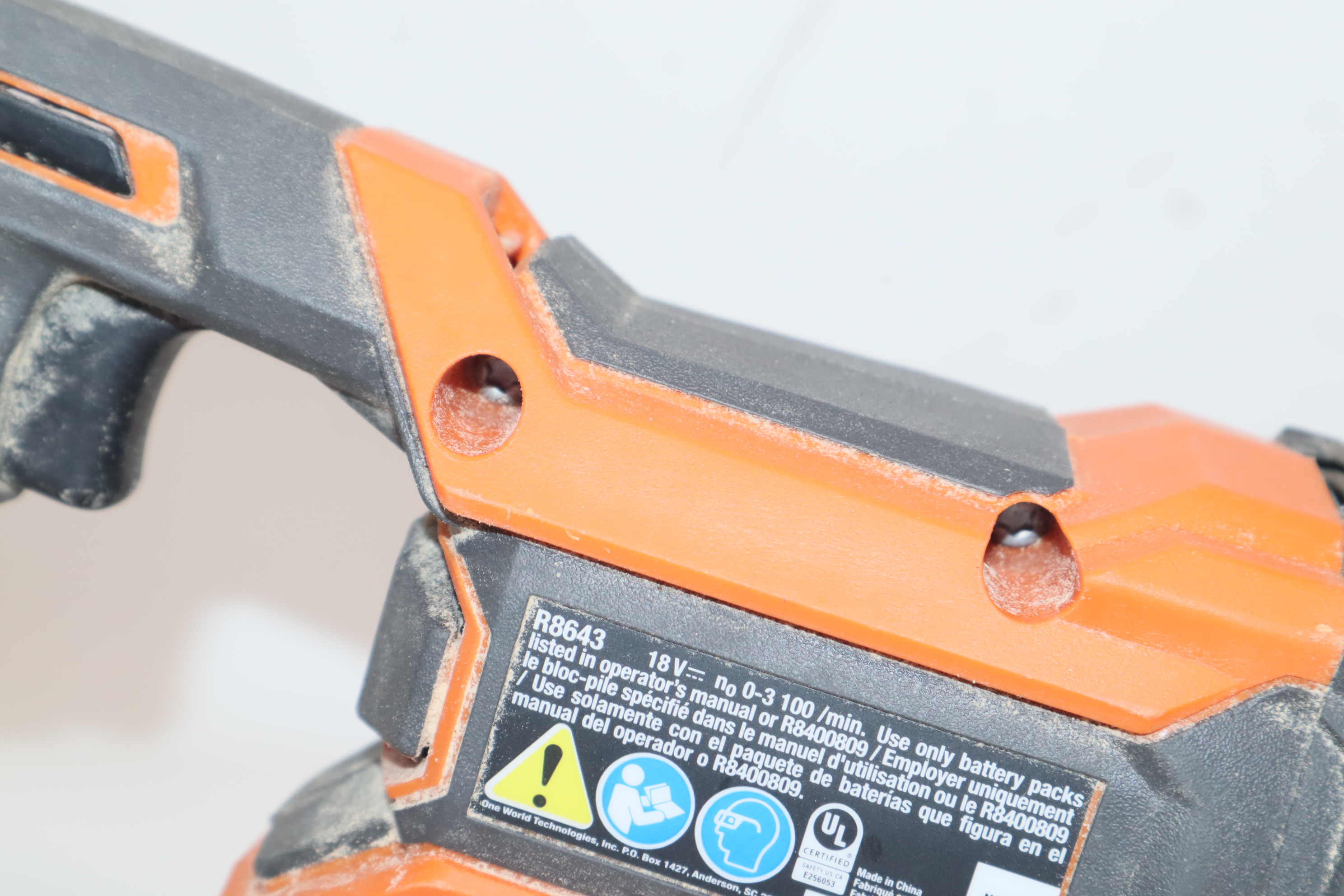 RIDGID 4-Piece 18-Volt Cordless Brushless Tool Kit / R8643/R86034 ...