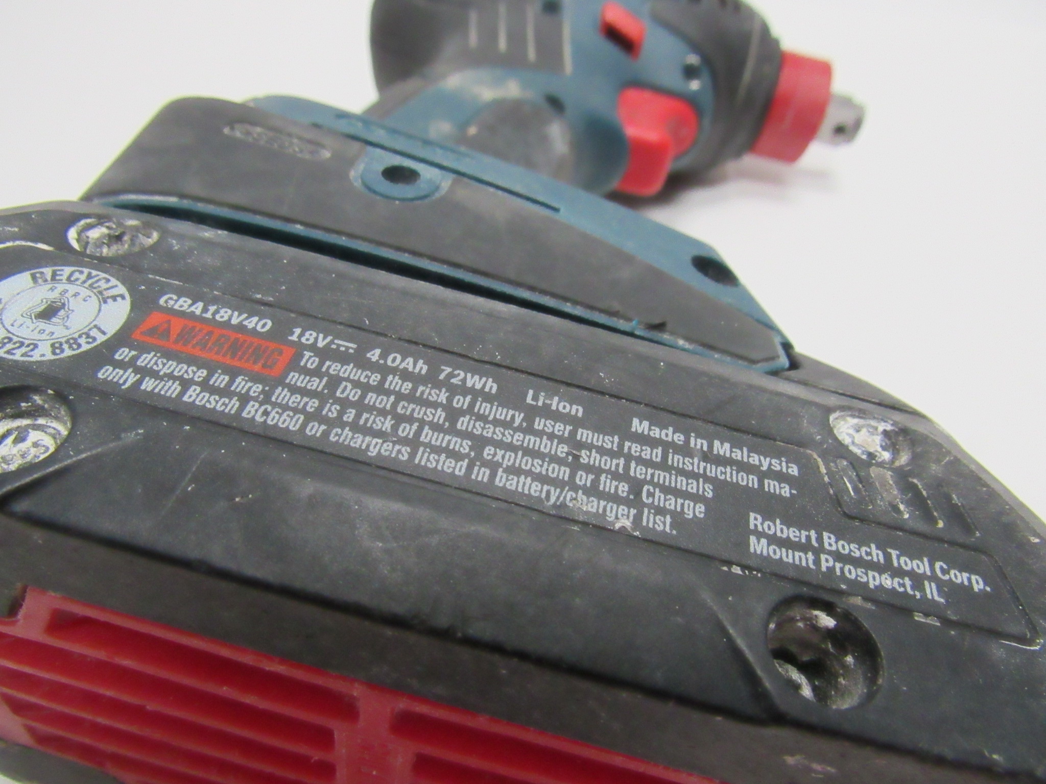 Bosch GDX18V1800C Cordless 1/2" Impact Driver Tool Variable Speed