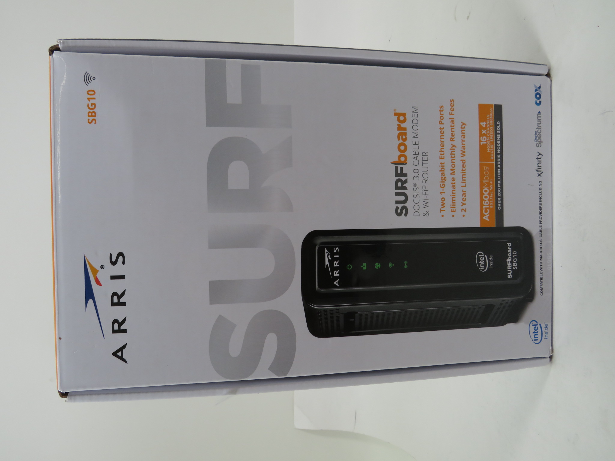 Arris Sbg10 SURFboard 400 Mbps 3.0 DOCSIS Cable Modem&Wi-Fi Router